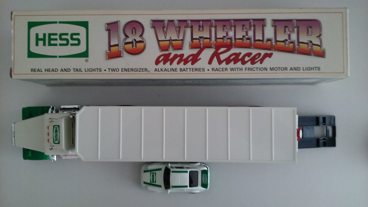 Hess Truck: 18 Wheeler & Racer (1992) – Classic Hess Toys & Games Holiday Gift