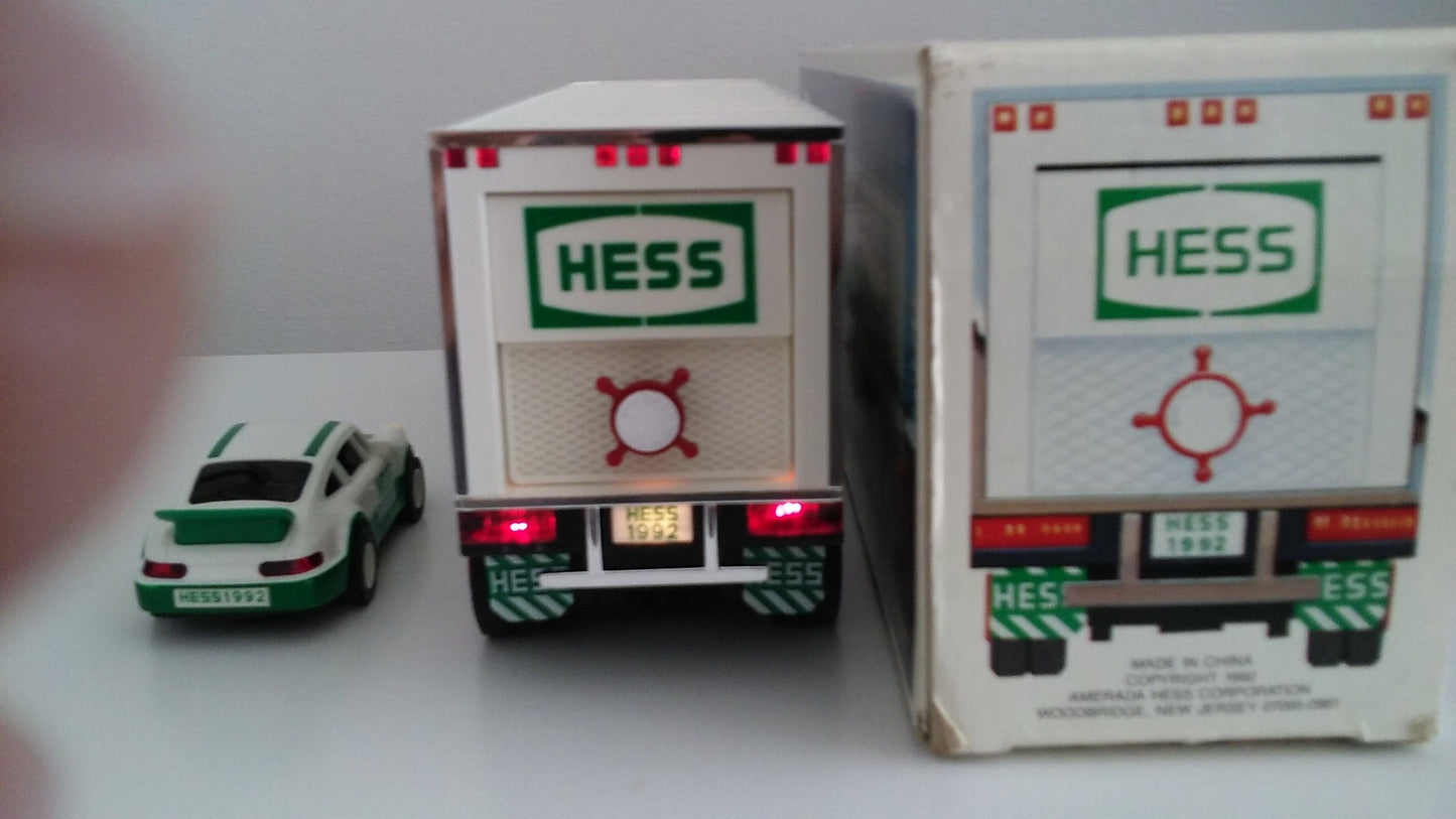 Hess Truck: 18 Wheeler & Racer (1992) – Classic Hess Toys & Games Holiday Gift