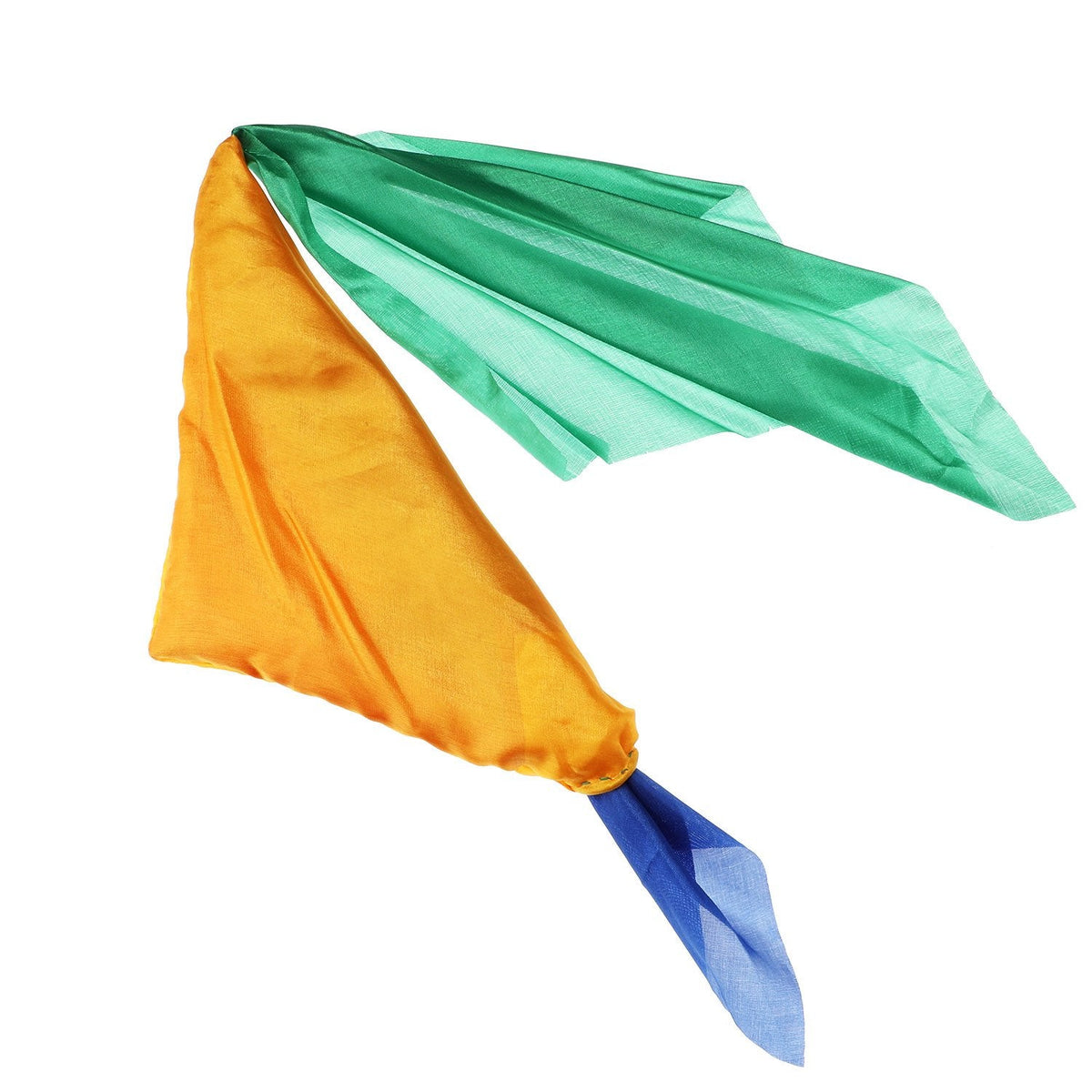HESTYA 2-Pack Change Color Silk Scarves for Magic Tricks – Four-Color Silk Props (2 Pieces)