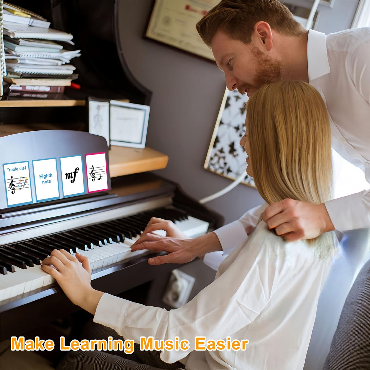 HETOETF 104 Piano Flash Cards – Symbols, Notation, Pitch Names & Keyboard Positions
