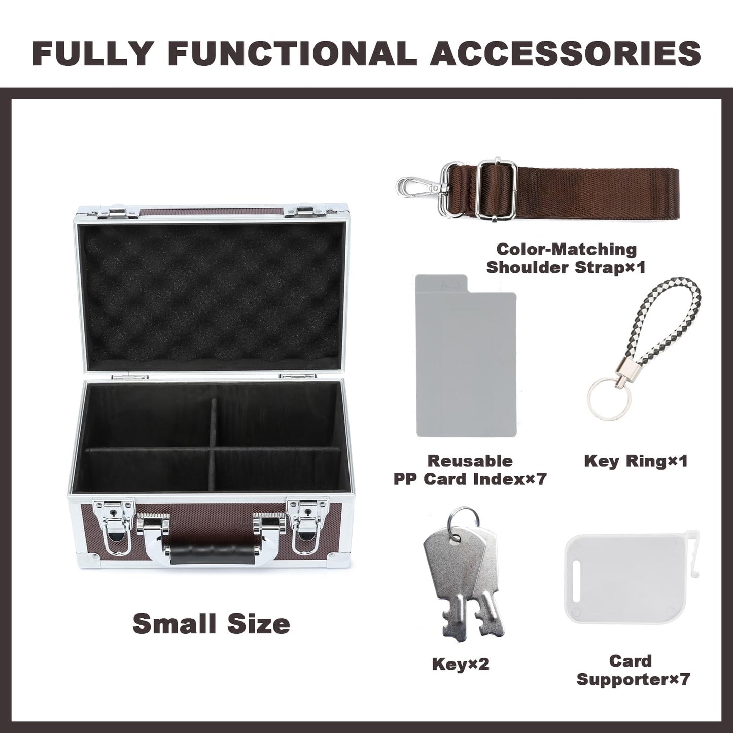 HEWEI WORKS Collectable Card Case Coffee – Secure, Organized Trading Card Storage