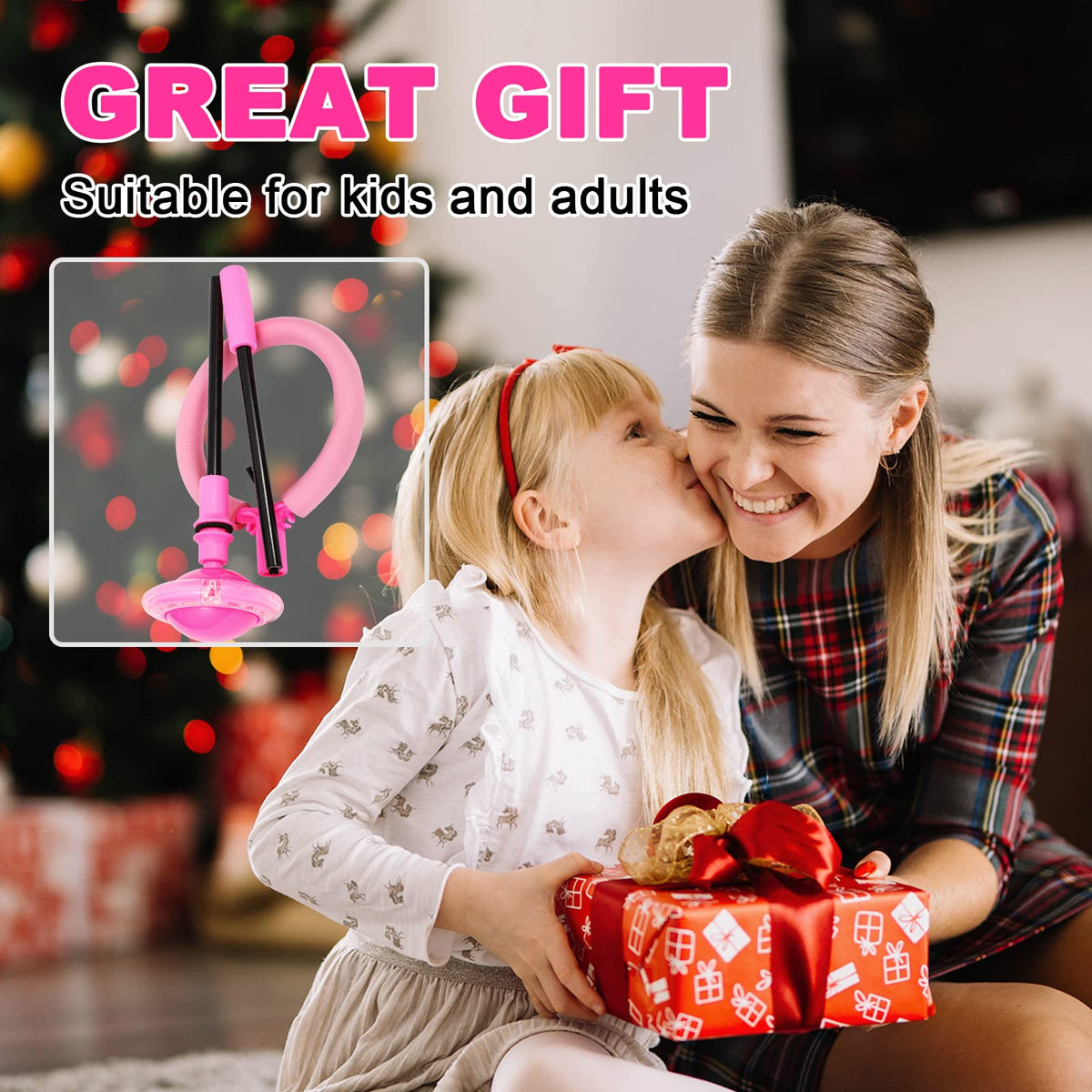 Hewog Skip Ball - Portable Foldable Colorful Flash Wheel for Kids & Adults
