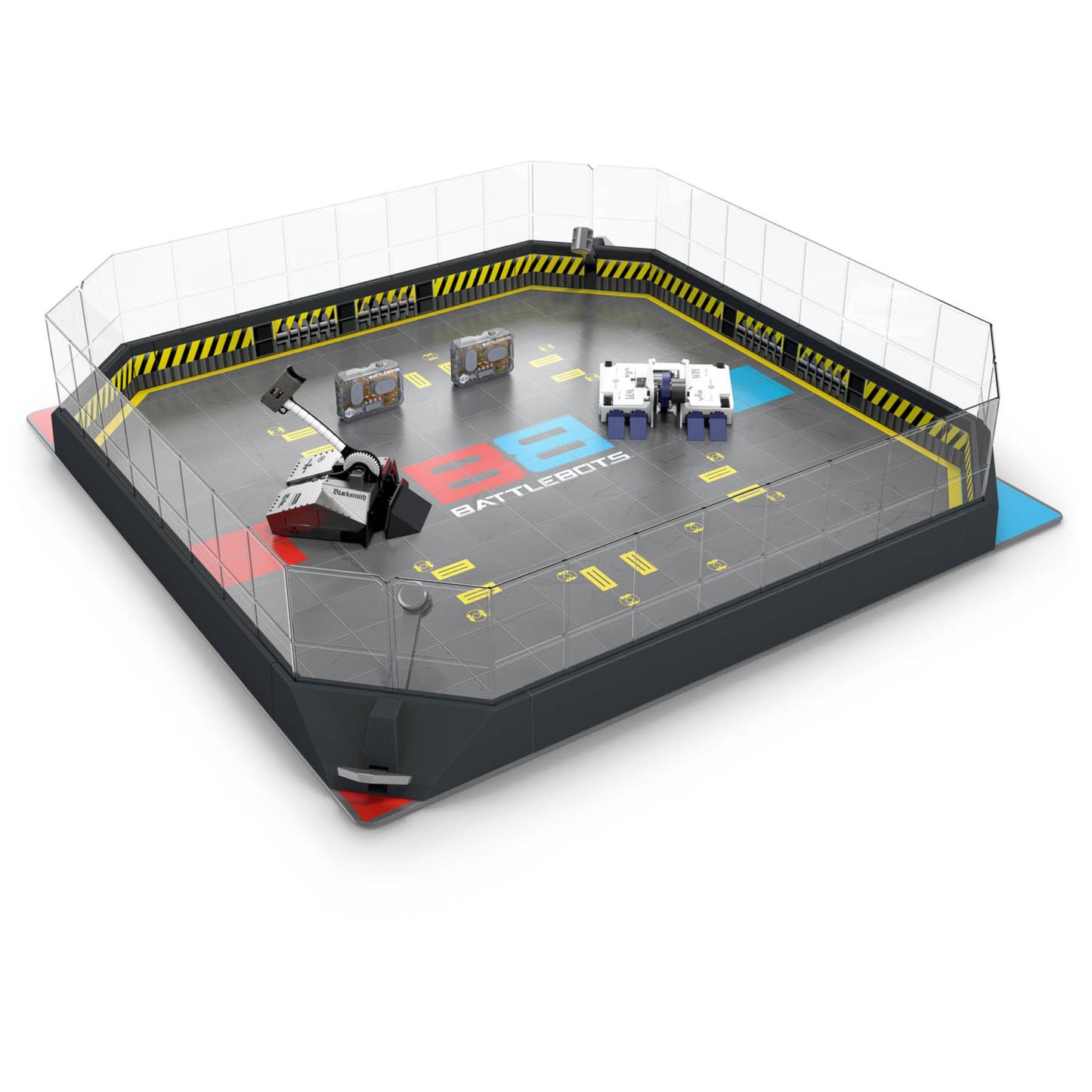HEX BOTS BattleBots Arena 4.0: Bite Force & Blacksmith – Action-Packed Arena Playset