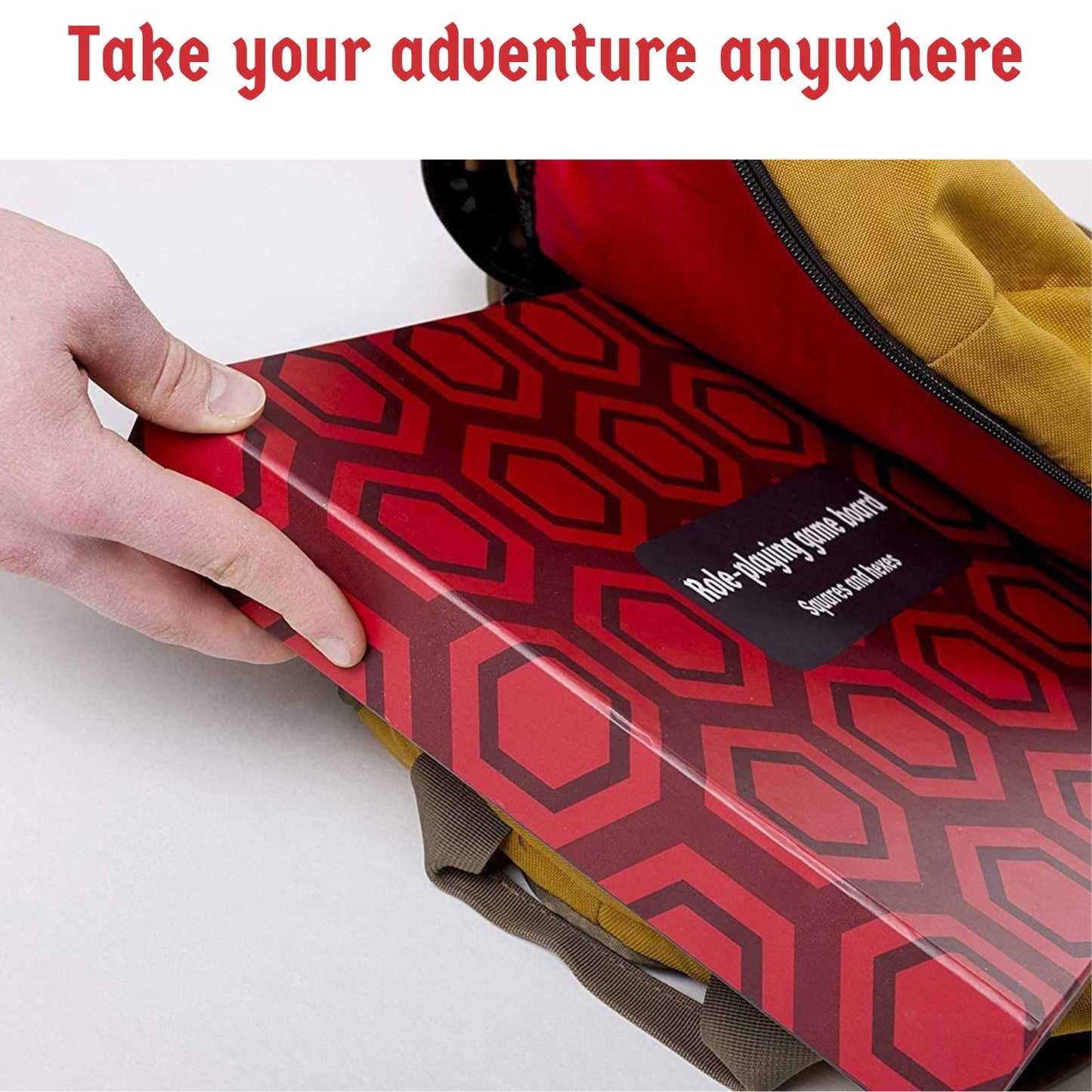 Hexers Authentic RPG Board — 27x23 in Foldable Square & Hex Grid, D&D Pathfinder Compatible