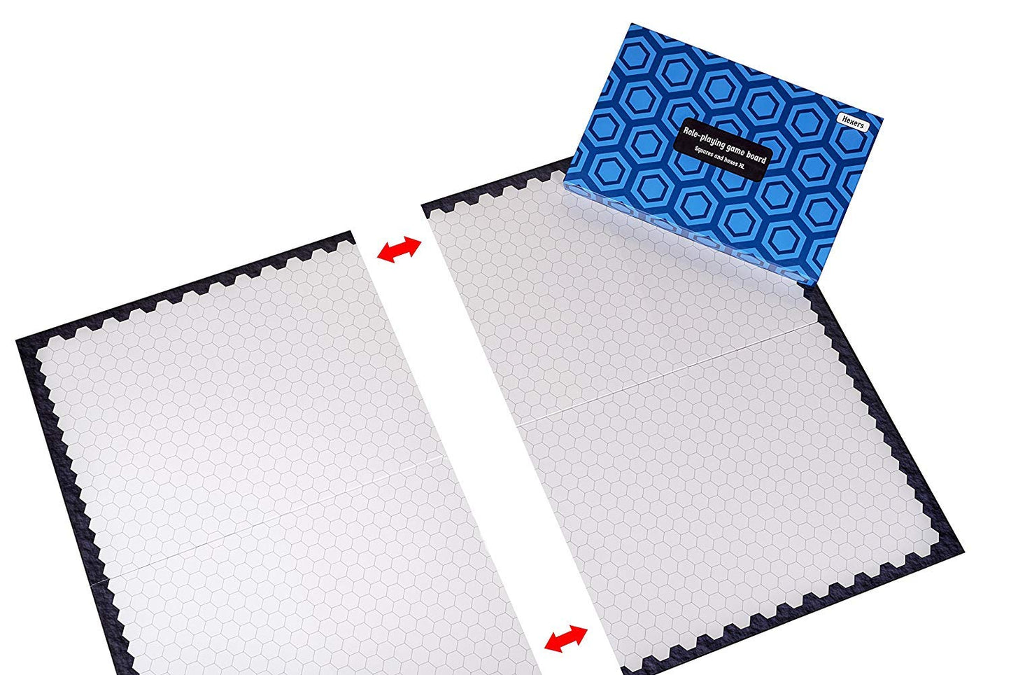 Hexers XL RPG Board – Giant 44x34 in Squares & Hexes, Dry Erase