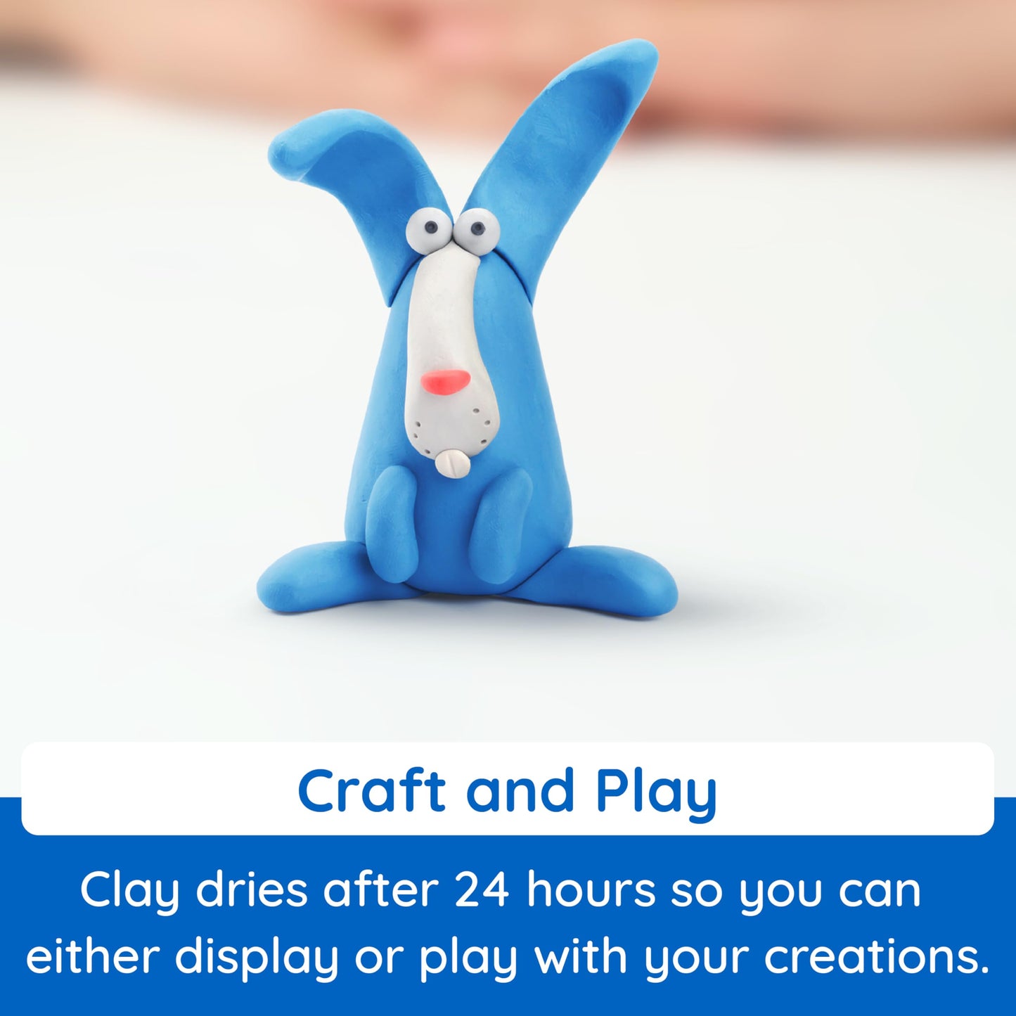 Hey Clay Animals: Interactive Air-Dry Clay Kit with App for Kids & Tweens