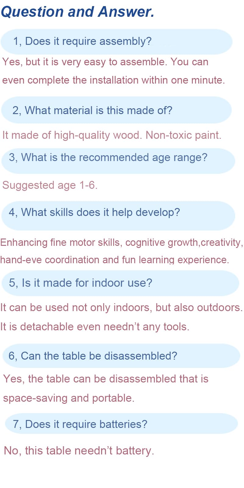 HEYLANDU 7-in-1 Montessori Activity Table for Toddlers — Sensory Play & Early Learning Gift
