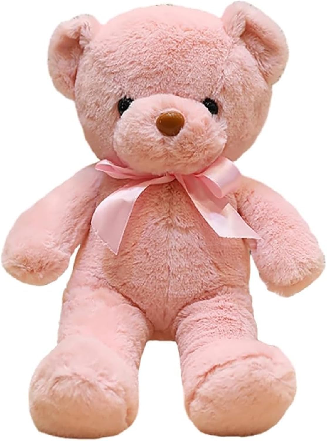 Hgplvxj 13.5-Inch Pink Teddy Bear Plush – Soft Stuffed Toy Gift