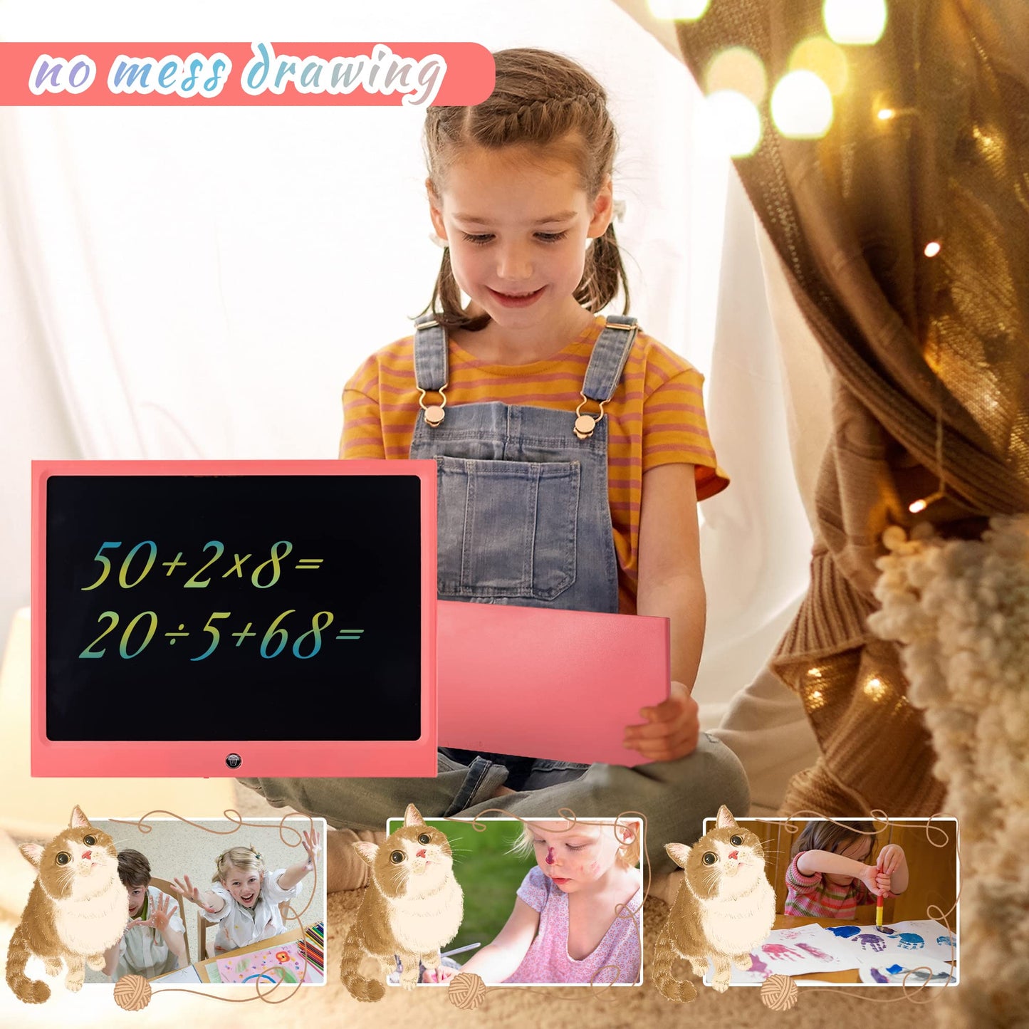 HHN LCD Writing Tablet for Kids - 15-Inch Doodle Board | No Blue Light