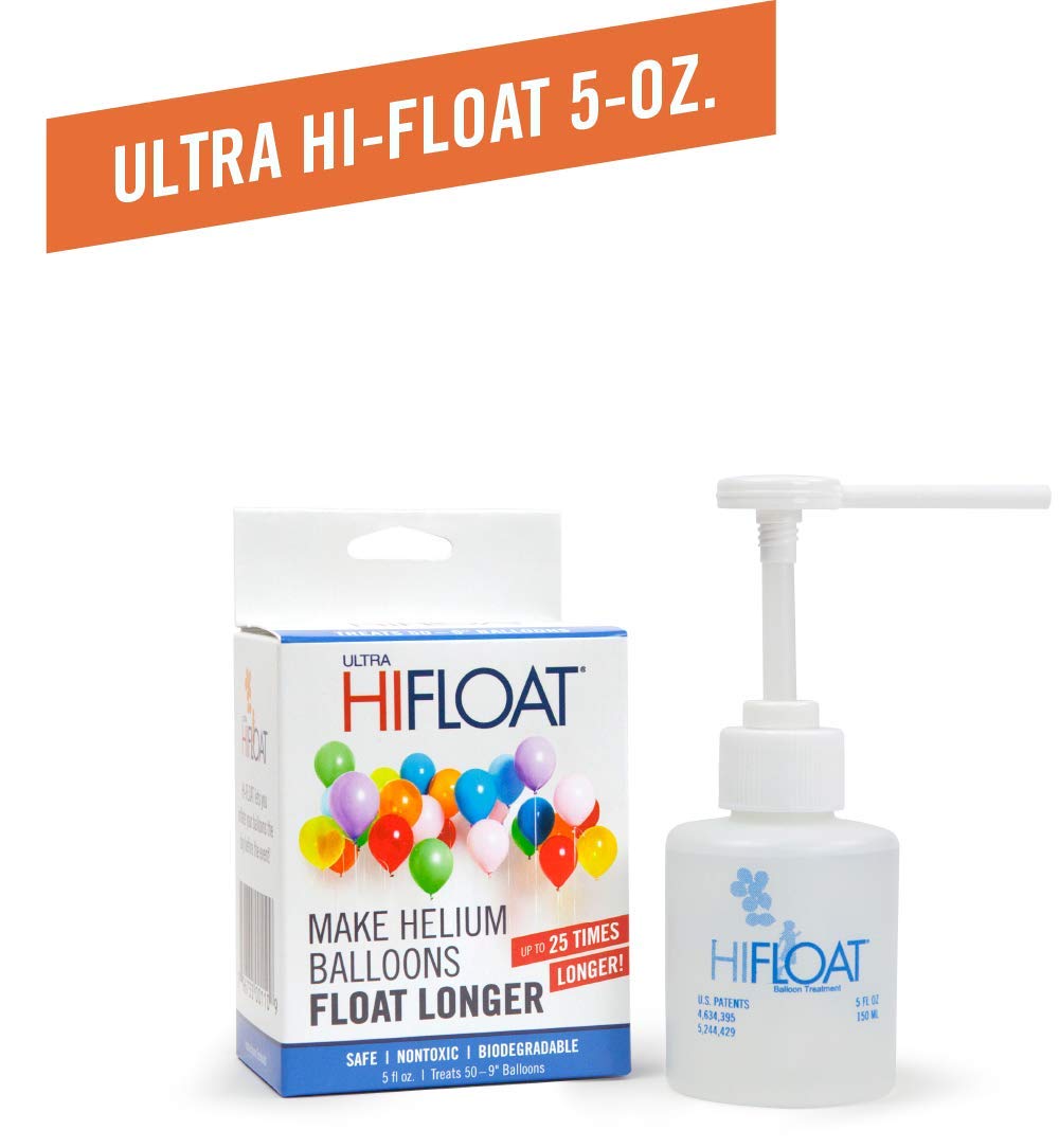LA Balloons 001116 Hi-Float Solution, 5 oz, Transparent | HI-FLOAT