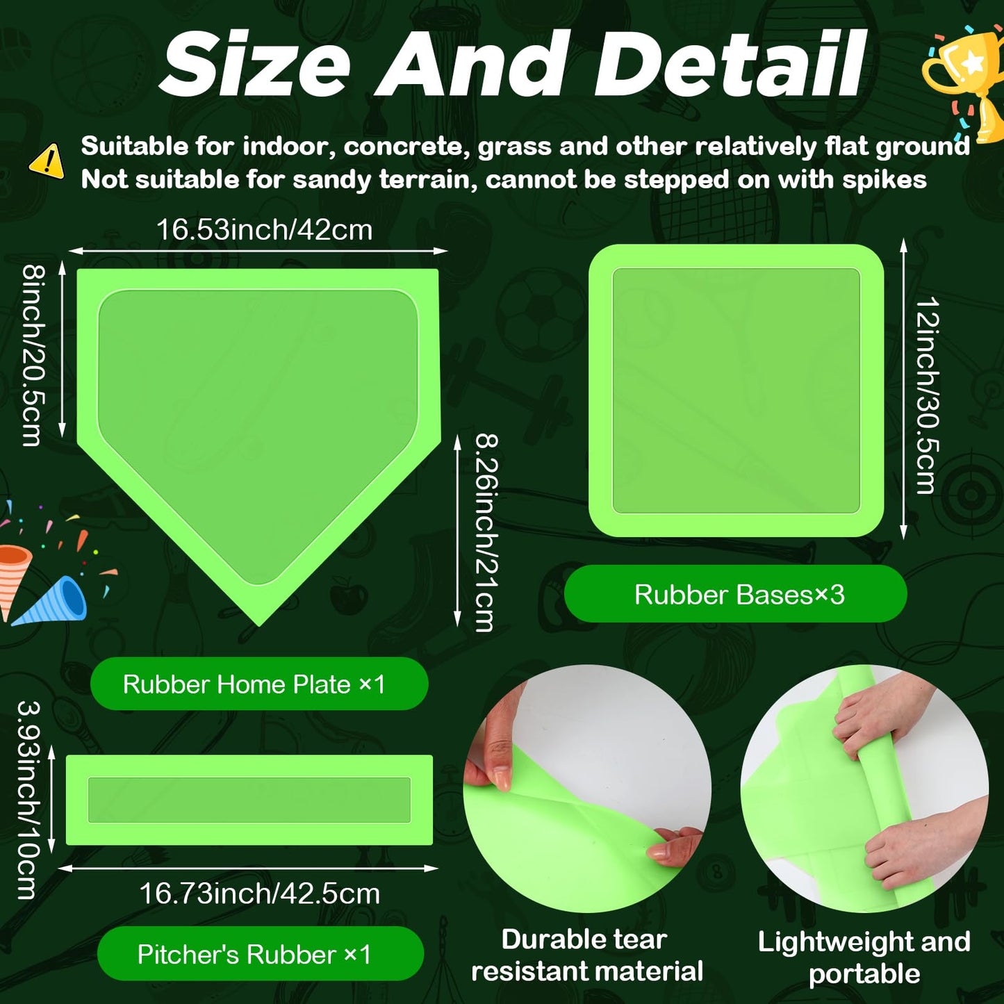 Hiboom Glow in the Dark Kickball Set – 13-Piece Night Play Kit with 10in Glow Balls