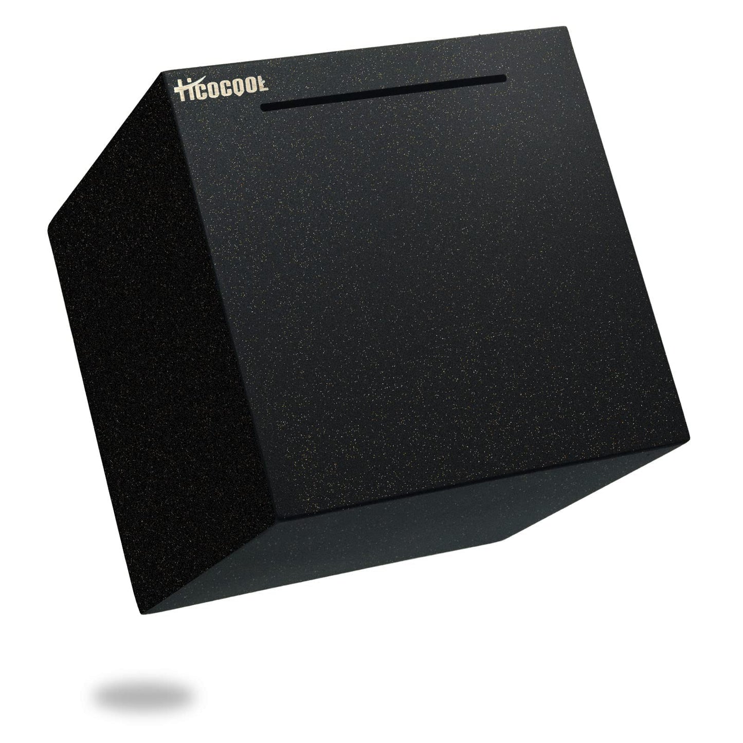 hicocool Piggy Bank for Adults – Stainless Steel Unbreakable Money Box (5.9 in, Black)