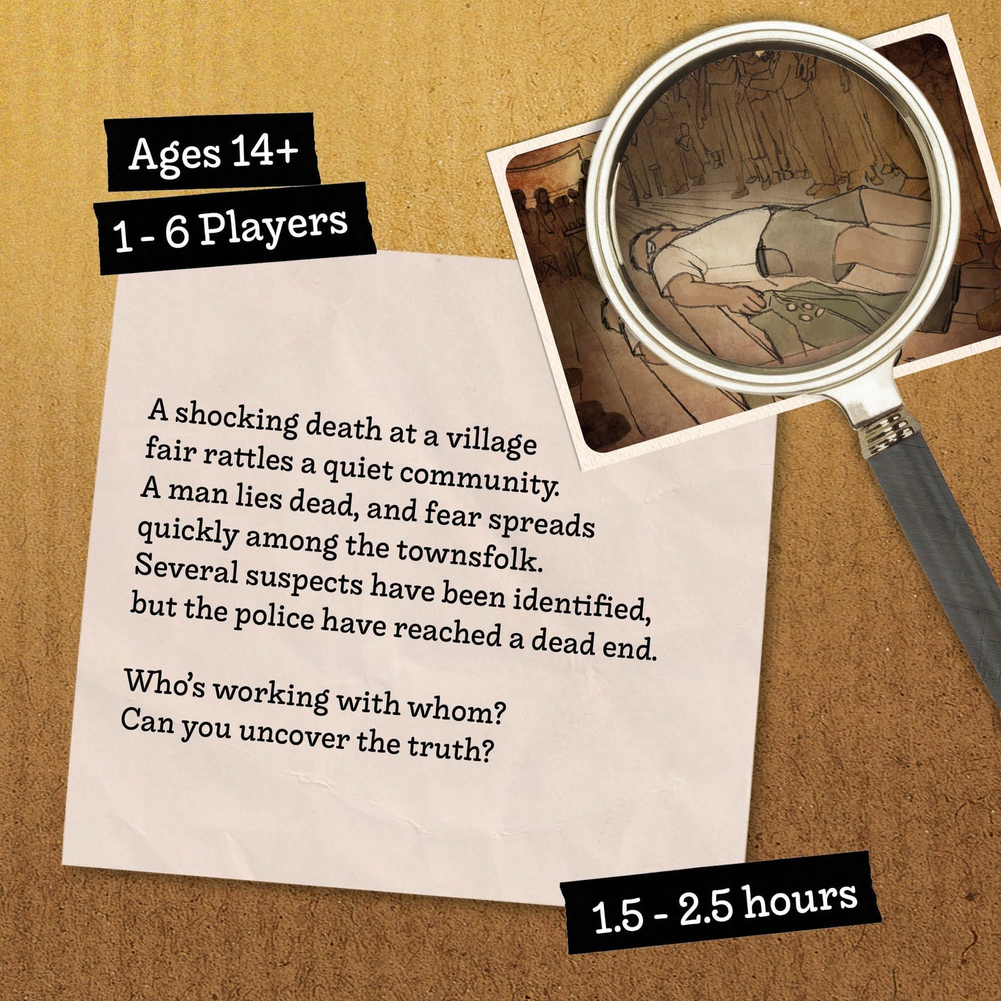 Hidden Games Murder Mystery Game – Solve a Folk Festival Cold Case with 30+ Clues