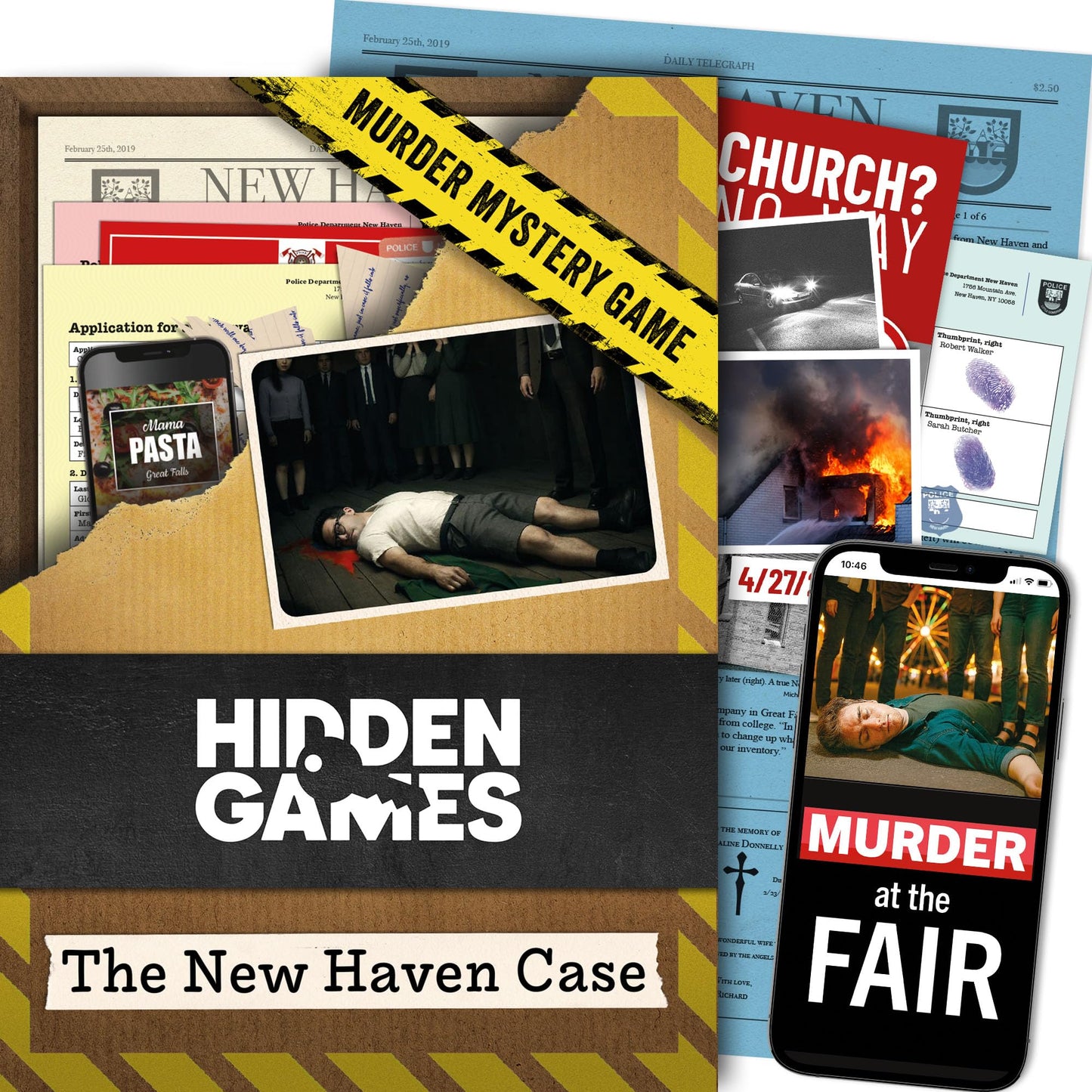 Hidden Games Murder Mystery Game – Solve a Folk Festival Cold Case with 30+ Clues