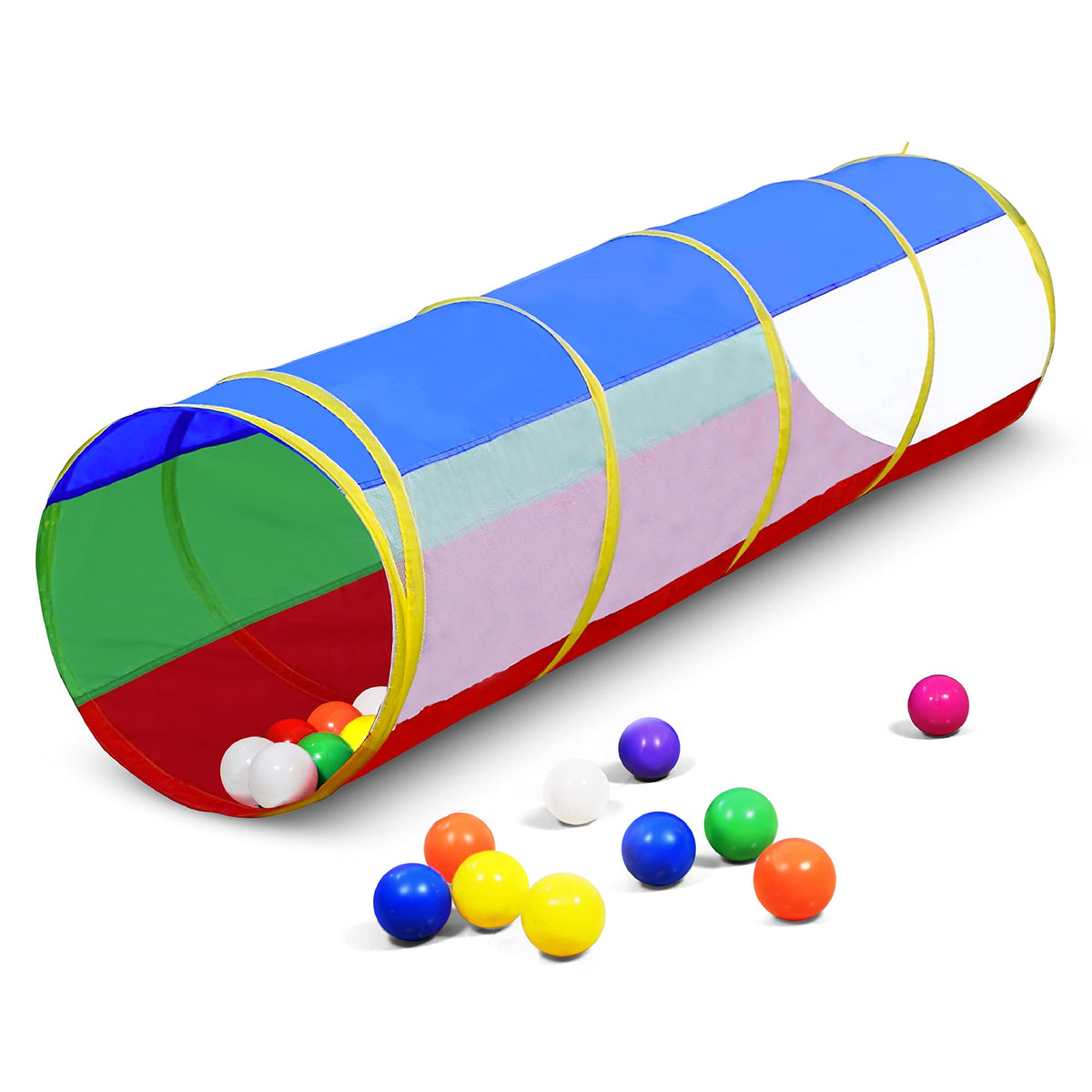 Hide N Side 6ft Crawl Through Play Tunnel – Pop-Up Indoor & Outdoor Tunnel for Kids and Pets