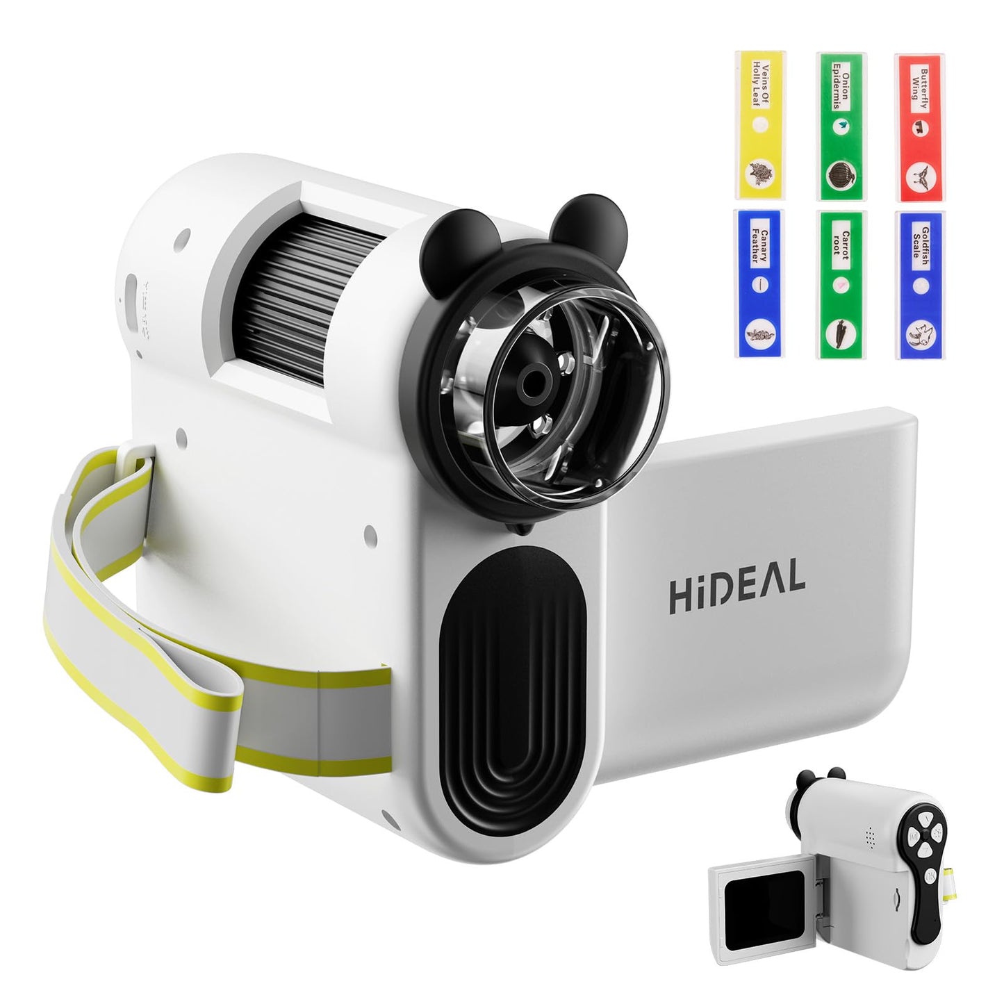 Hideal HP60 IPS Microscope for Kids – Auto On/Off 3-in-1 Portable Miniscope (PC View) – White
