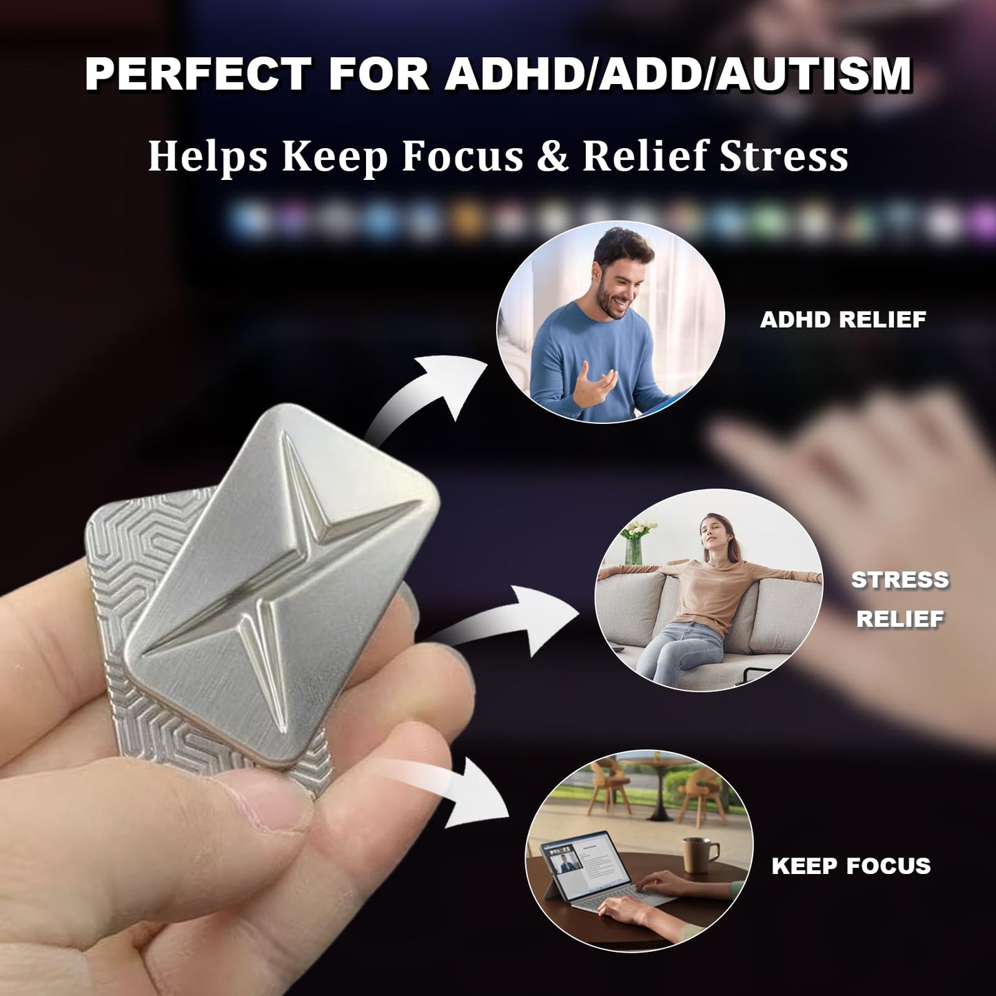 HIDEDC Breakthrough Fidget Slider – Trackless EDC Toy for Focus, Stress Relief, and On-the-Go Focus