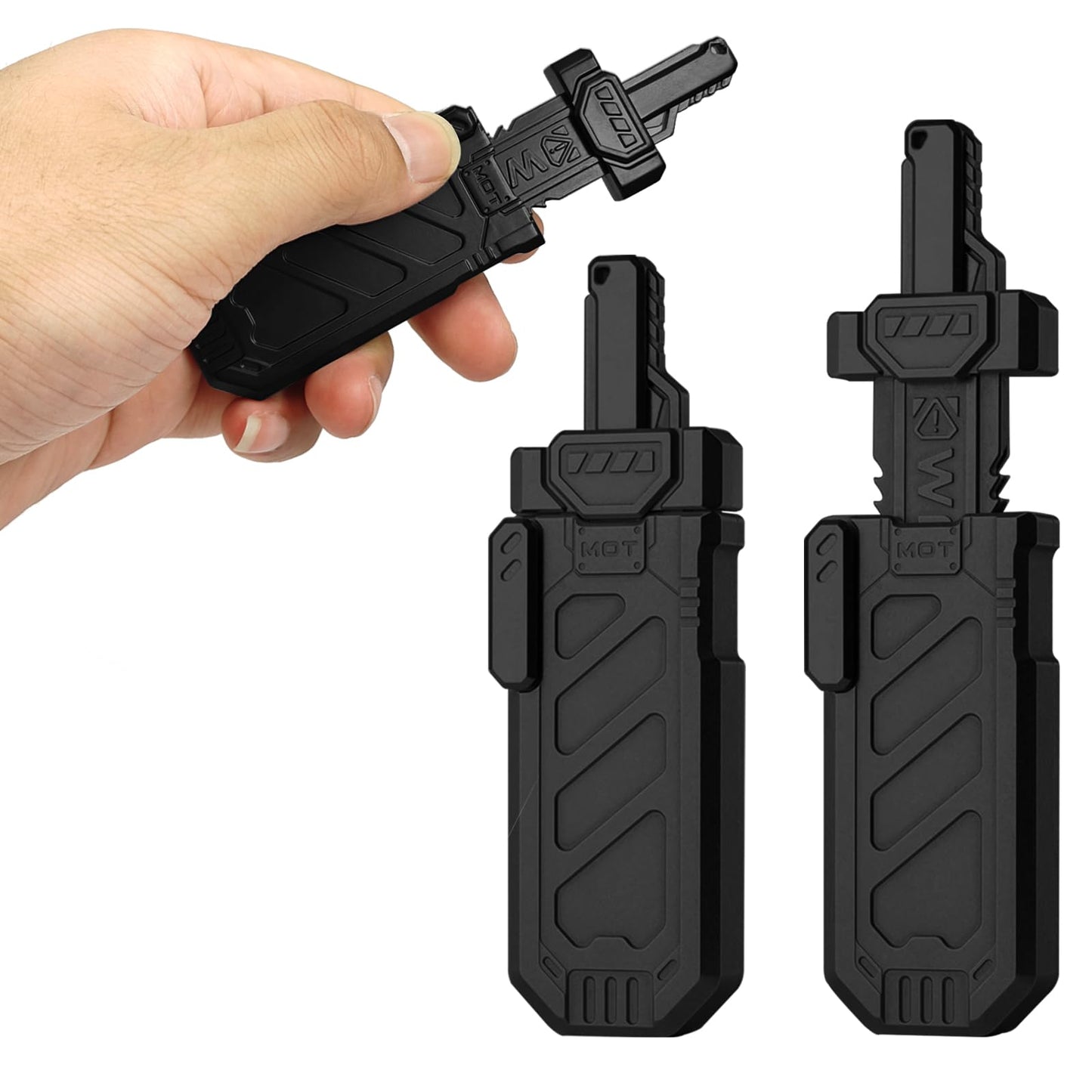 HIDEDC Sword Fidget Slider – Ejectable Desk Toy for Focus, Stress Relief & ADHD/Autism Friendly Gift (Black)