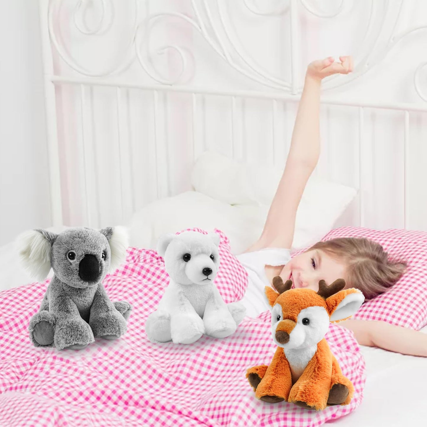 Hideekoog Koala Stuffed Animal – 8.5-Inch Soft Plush Toy for Kids, Cute Realistic Koala Gift