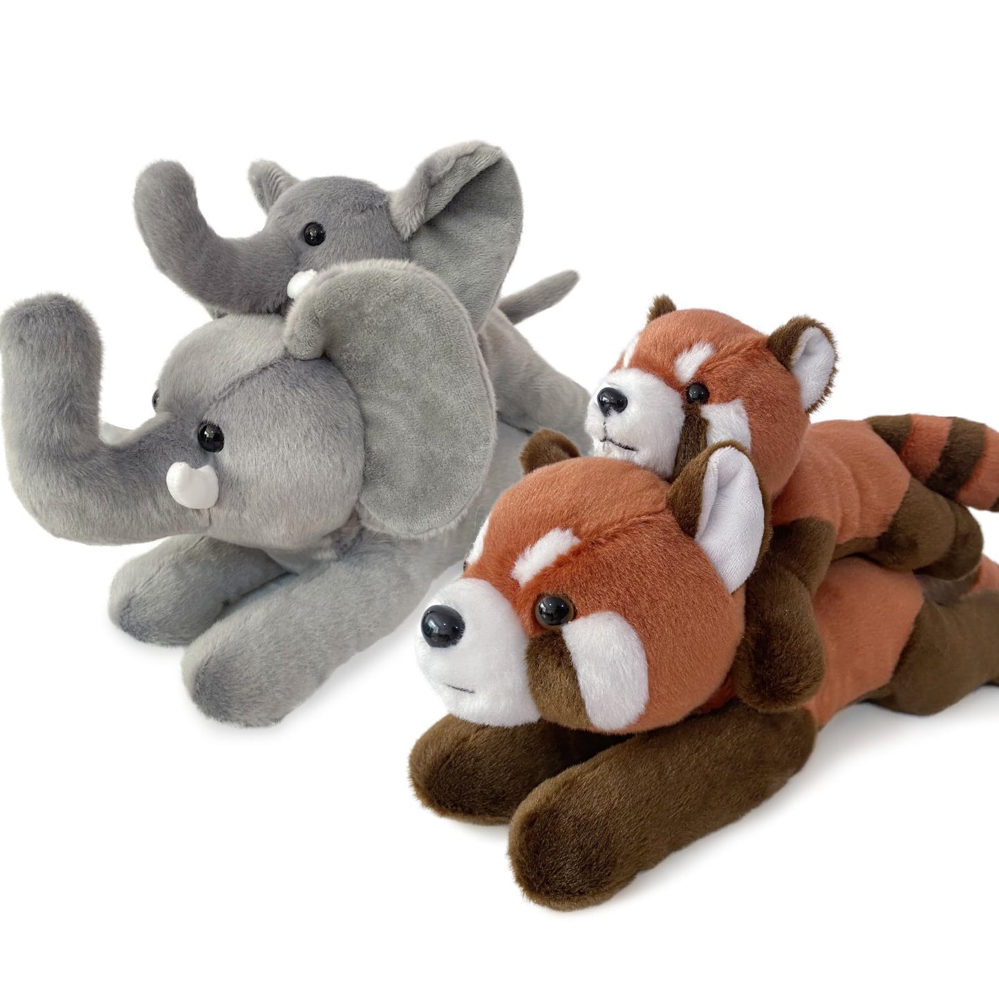Hideekoog 12-Inch Lying-Down Realistic Animal Plush – 12 Animal Designs for Kids, Teens, and Adults