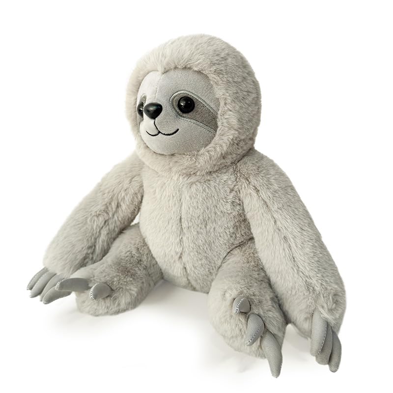 Hideekoog Realistic Sloth Stuffed Animal – 15-Inch Plush Toy for Kids