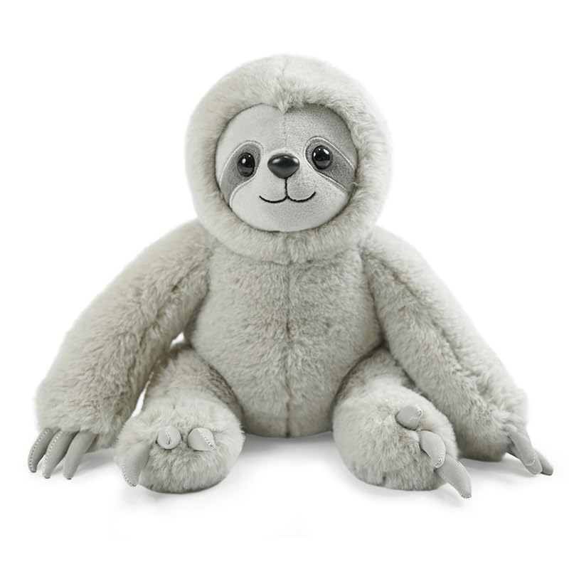 Hideekoog Realistic Sloth Stuffed Animal – 15-Inch Plush Toy for Kids