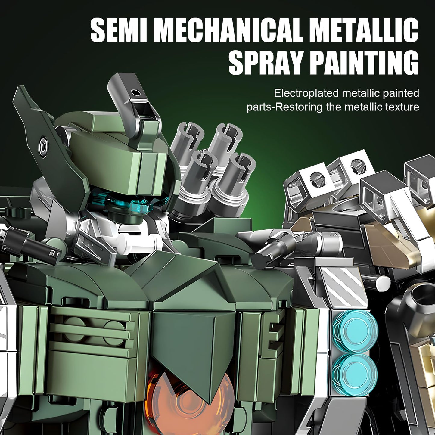 HIGH GODO Mech Building Blocks Set — 1403-Piece Robot Model for Adults & Teens 14+