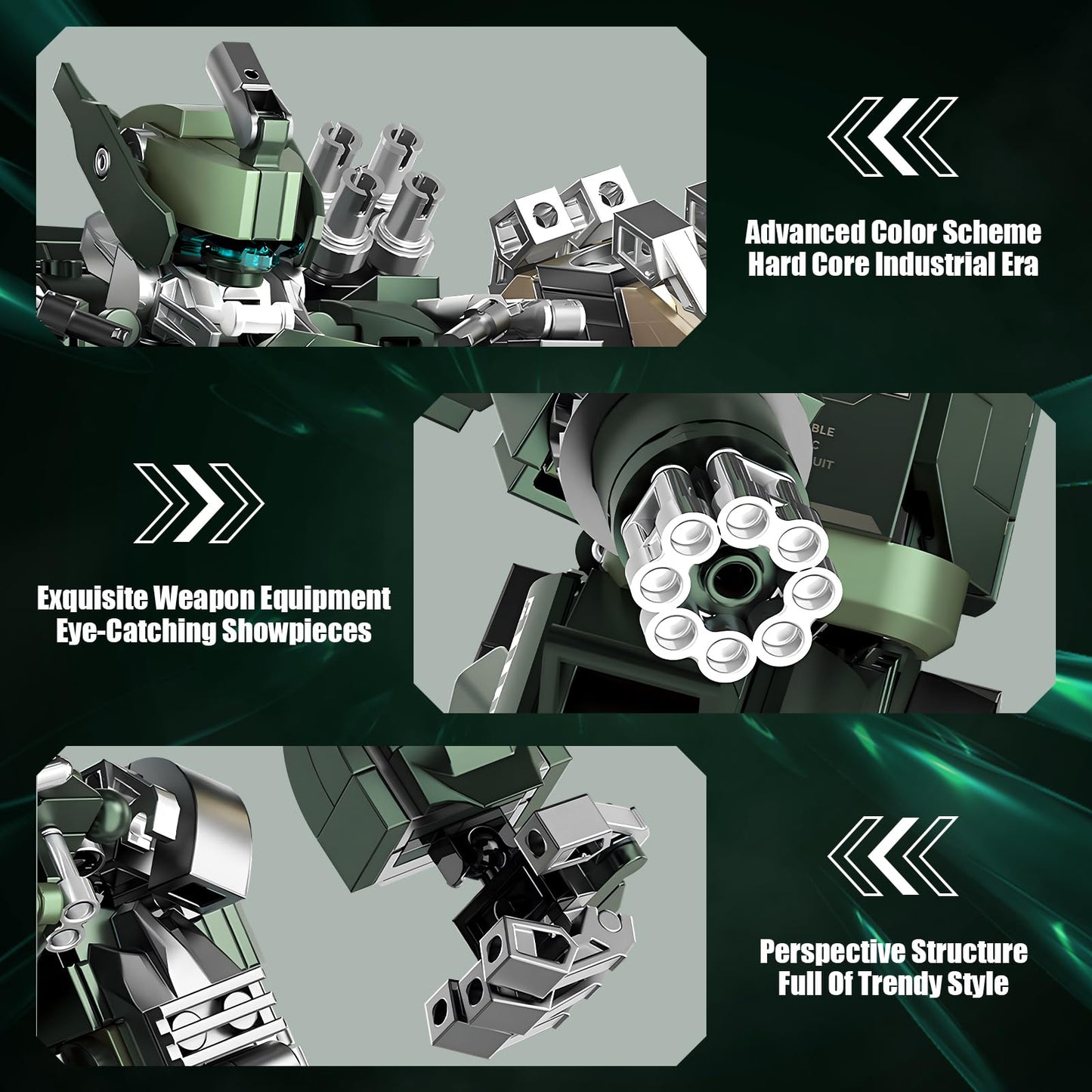 HIGH GODO Mech Building Blocks Set — 1403-Piece Robot Model for Adults & Teens 14+
