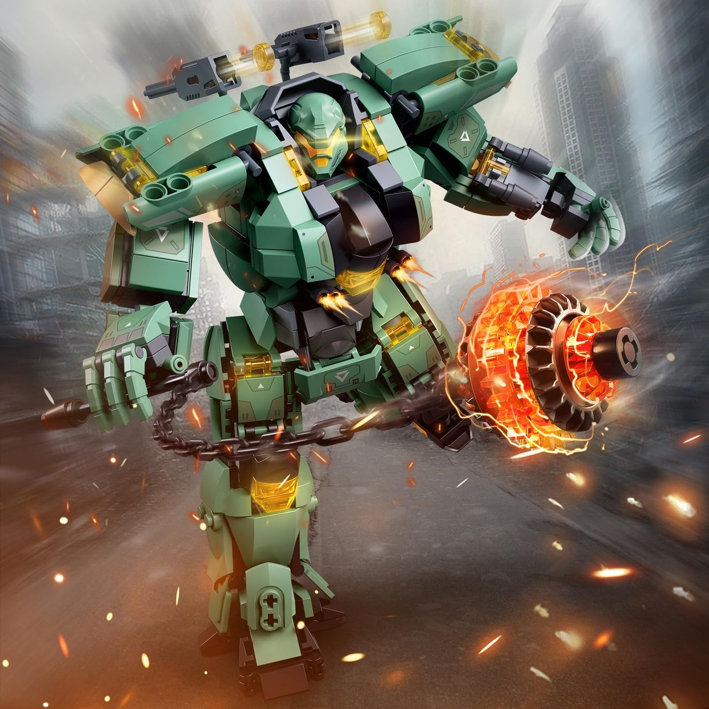 HIGH GODO Transforming Mech Robot Building Kit — 542 Pieces, 14+