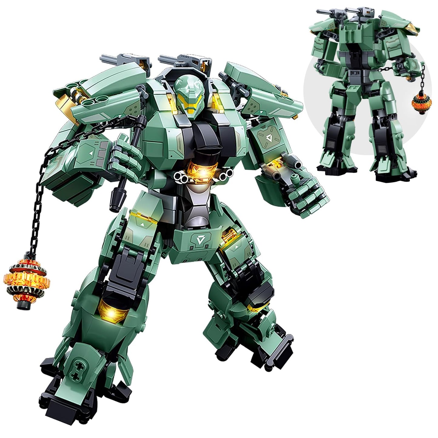 HIGH GODO Transforming Mech Robot Building Kit — 542 Pieces, 14+