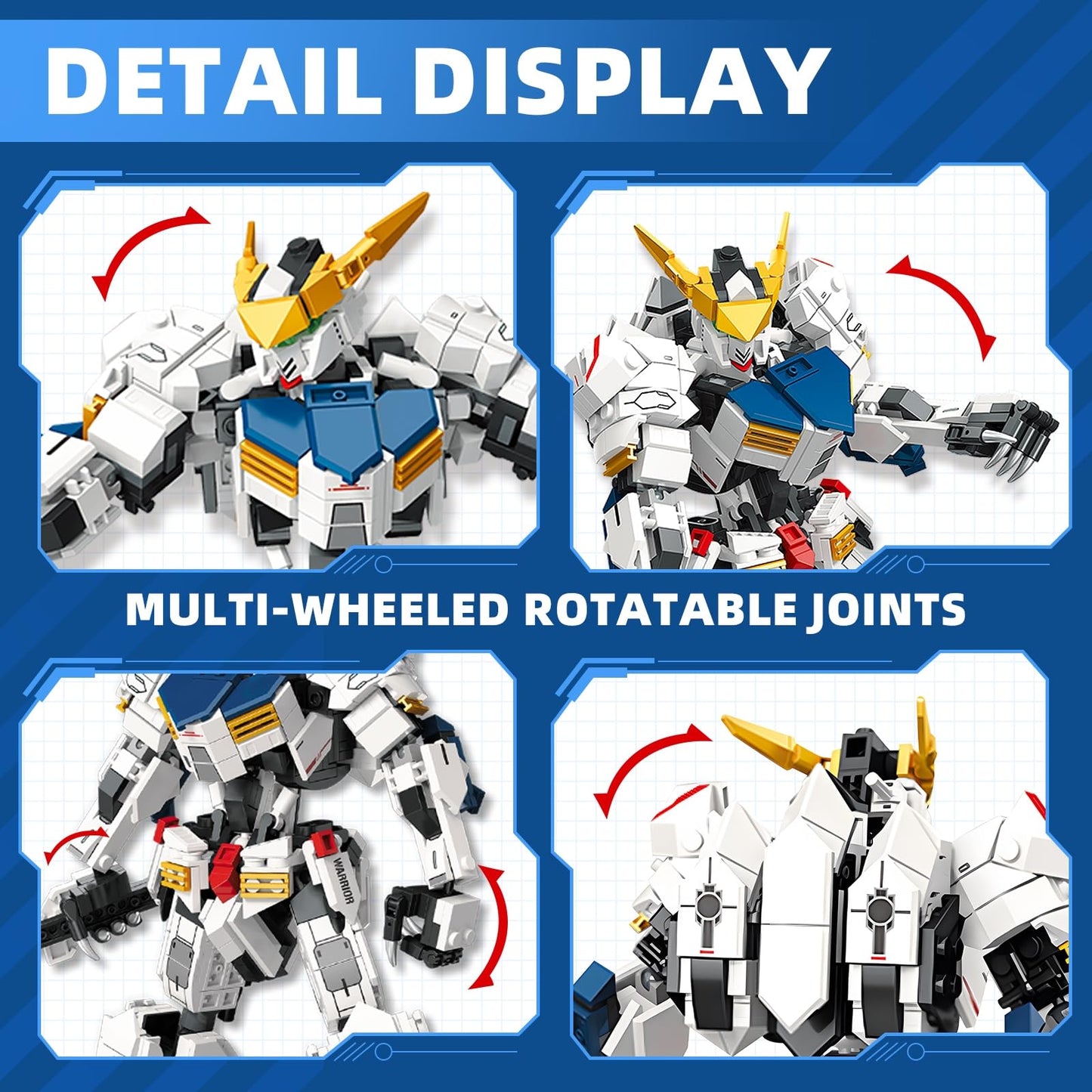 HIGH GODO Transforming Robot Building Set — 952 Pieces, 2-in-1 Mech & Fighter Jet