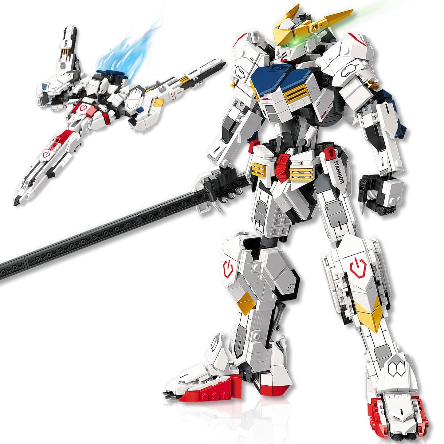 HIGH GODO Transforming Robot Building Set — 952 Pieces, 2-in-1 Mech & Fighter Jet