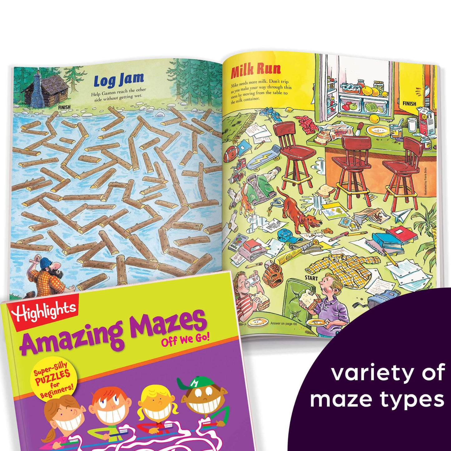 Highlights for Children: Amazing Mazes – Beginner Maze Books for Kids 3-6 (2-Pack)
