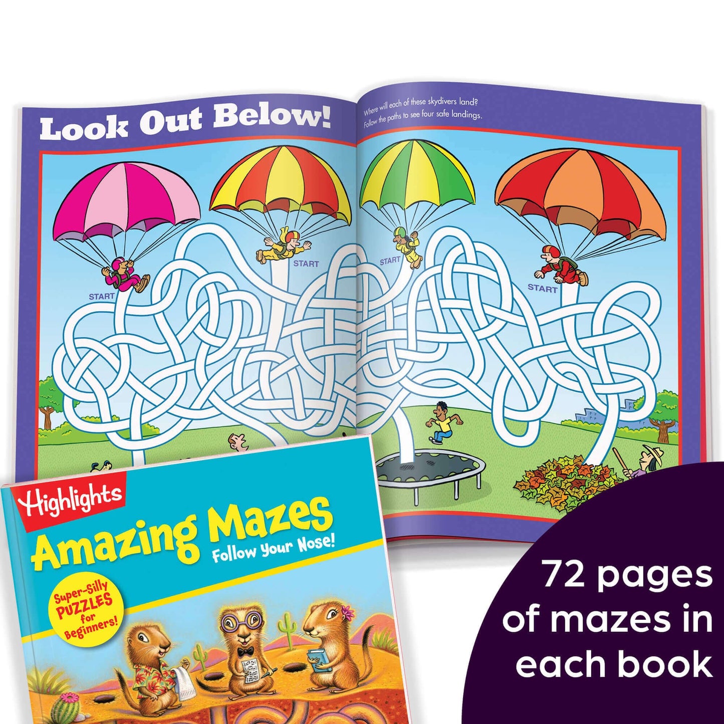 Highlights for Children: Amazing Mazes – Beginner Maze Books for Kids 3-6 (2-Pack)
