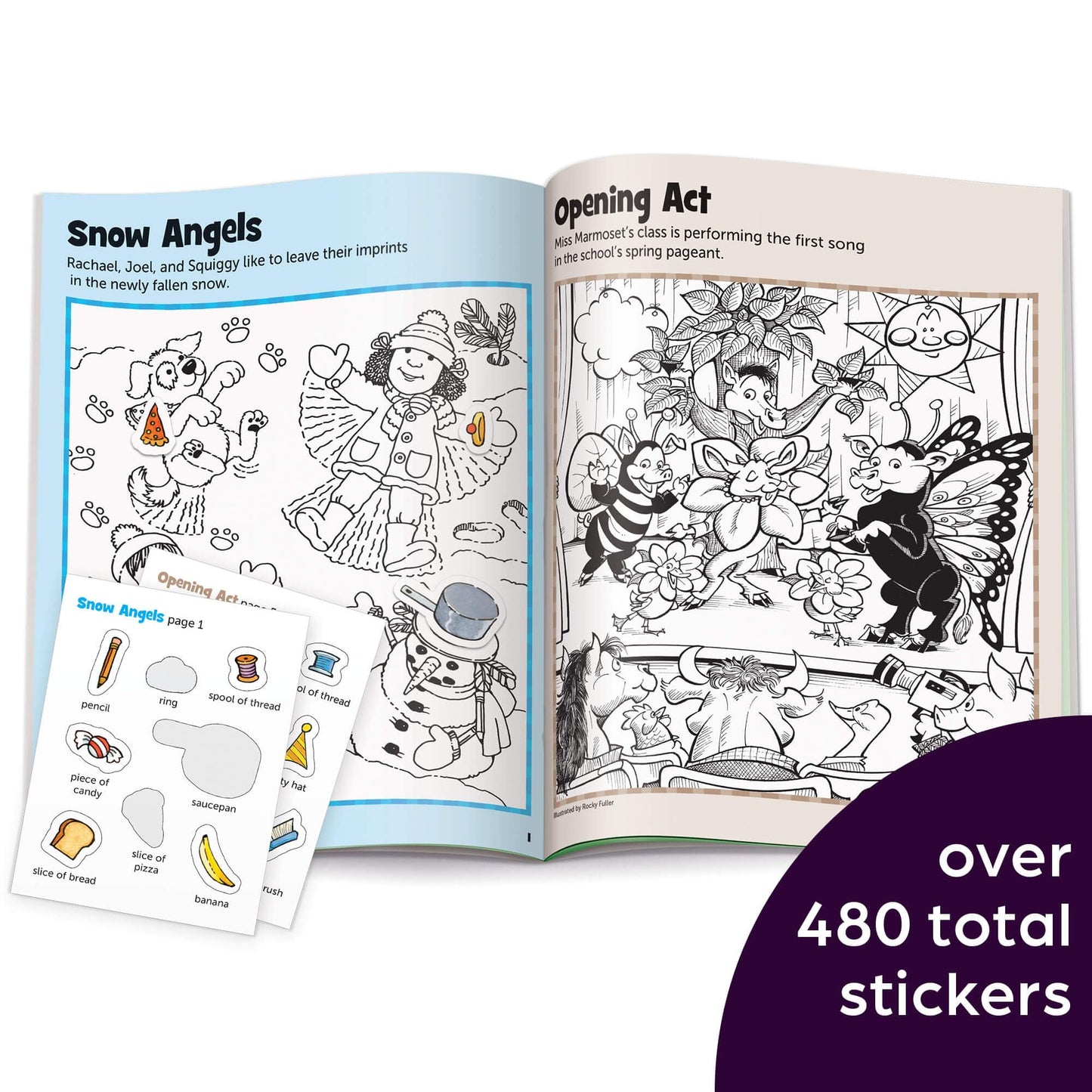 Highlights Hidden Pictures Sticker Fun for Kids 3-6 — 4-Book Set with 480+ Stickers (Volume 1)