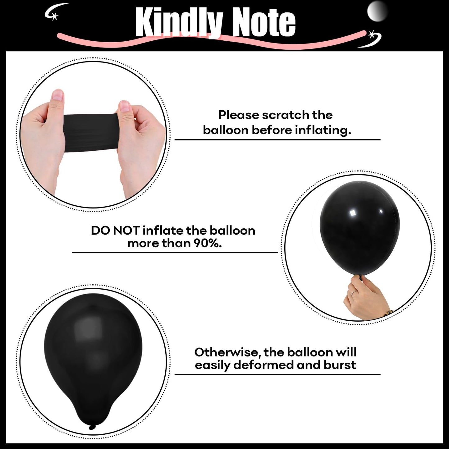 HILAVO 60-Piece Red, Black & Gold Balloons – 12" Casino Theme Party Decorations
