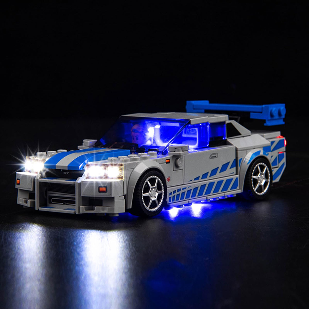 Hilighting Upgraded LED Light Kit for LEGO Speed Champions Nissan Skyline GT-R (R34) 76917