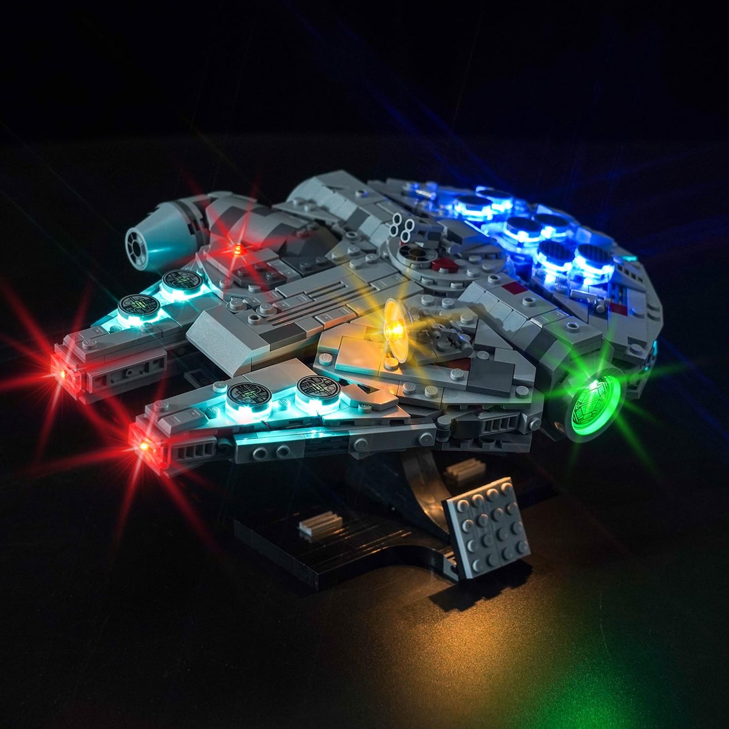 Hilighting Upgraded LED Light Kit for LEGO 75375 Millennium Falcon – Easy Install, USB or Battery Power