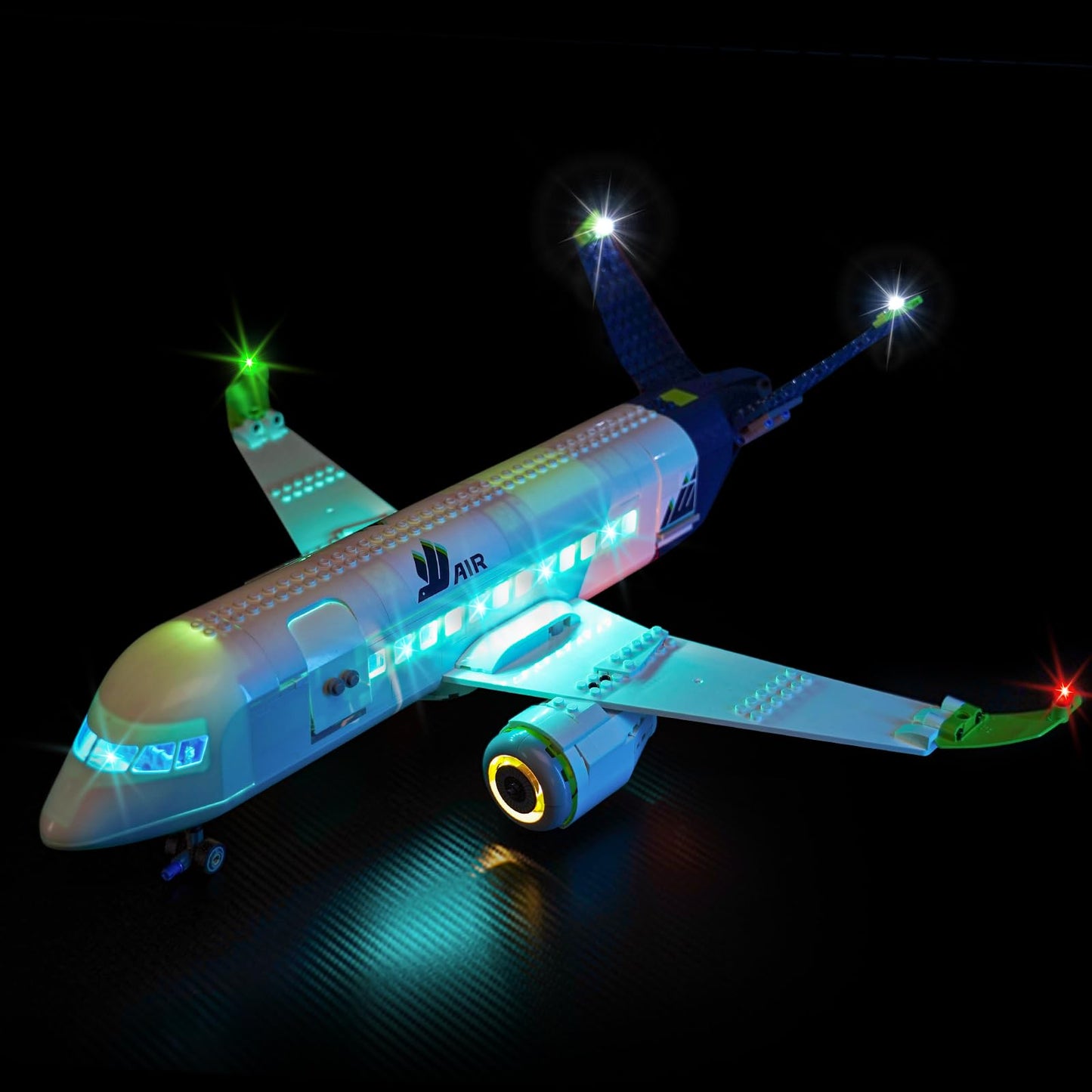 Hilighting LED Light Kit for LEGO Passenger Airplane 60367 | Upgraded Lighting