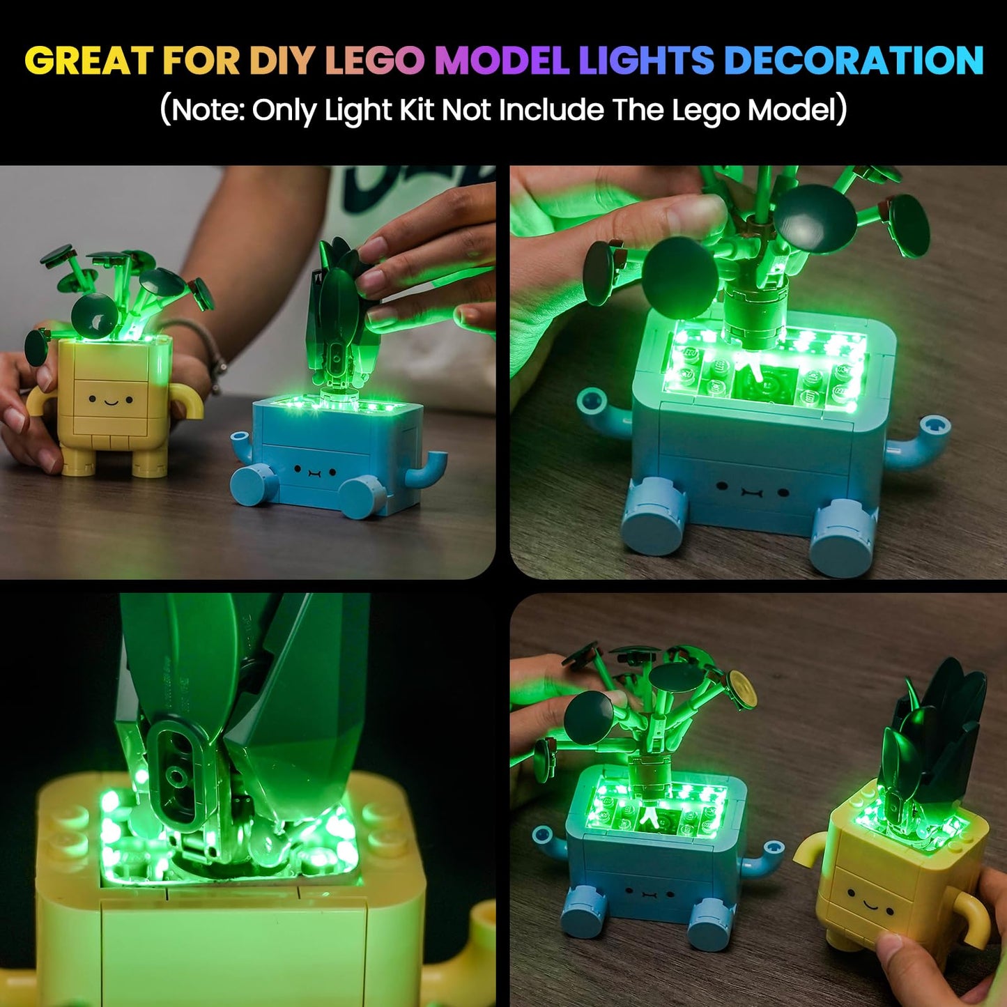 Hilighting LED Light Kit for Lego Botanical Happy Plants (10349) – Easy Install