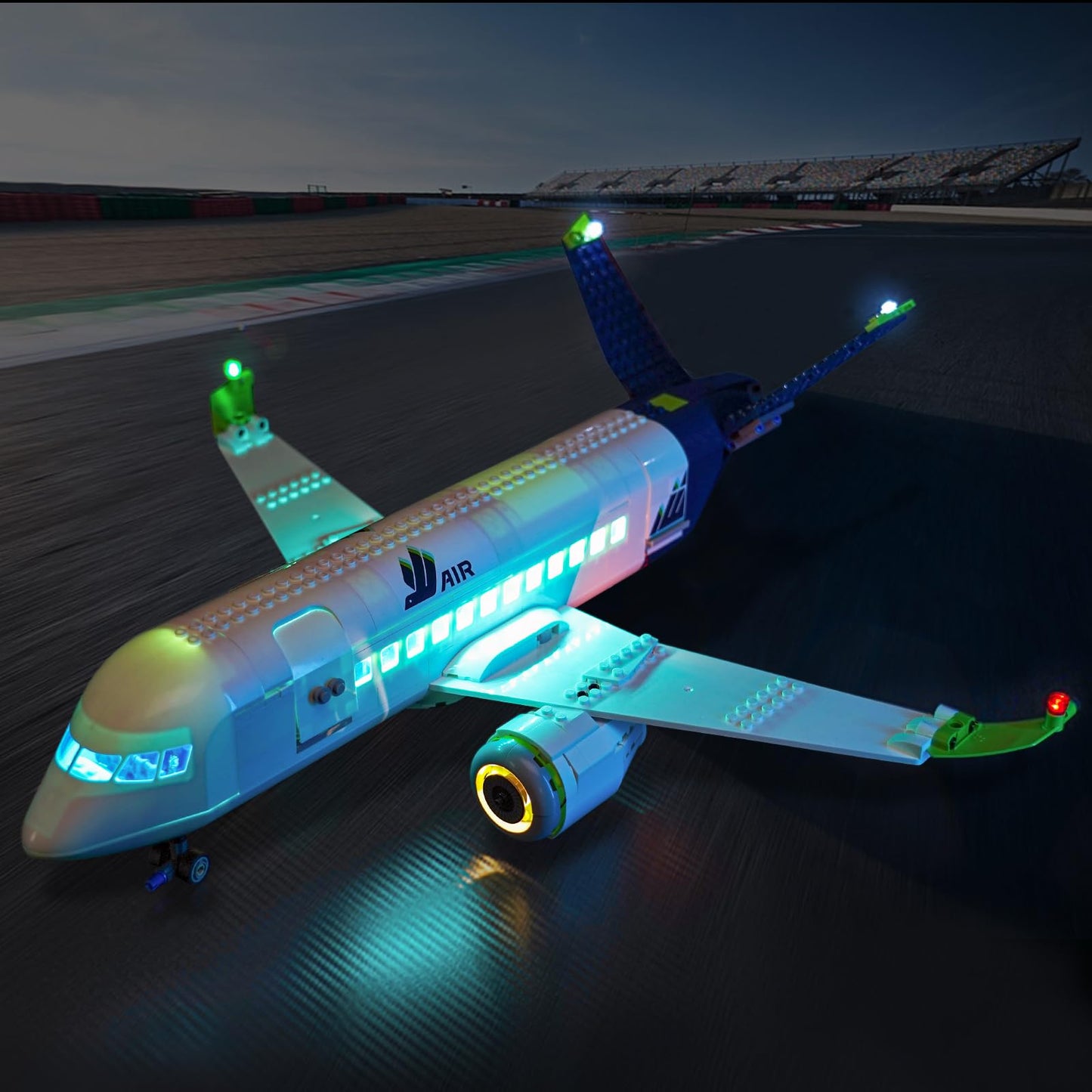 Hilighting LED Light Kit for LEGO Passenger Airplane 60367 | Upgraded Lighting