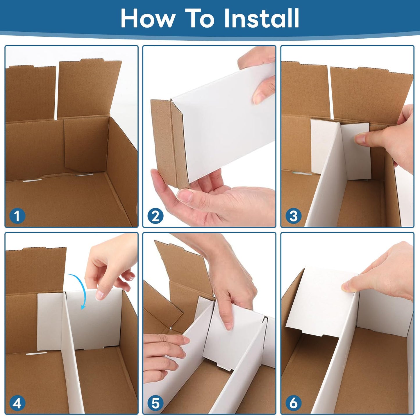HIMOMO Trading Card Storage Box – 3120 Card Capacity, 6-Set White Card Storage Case