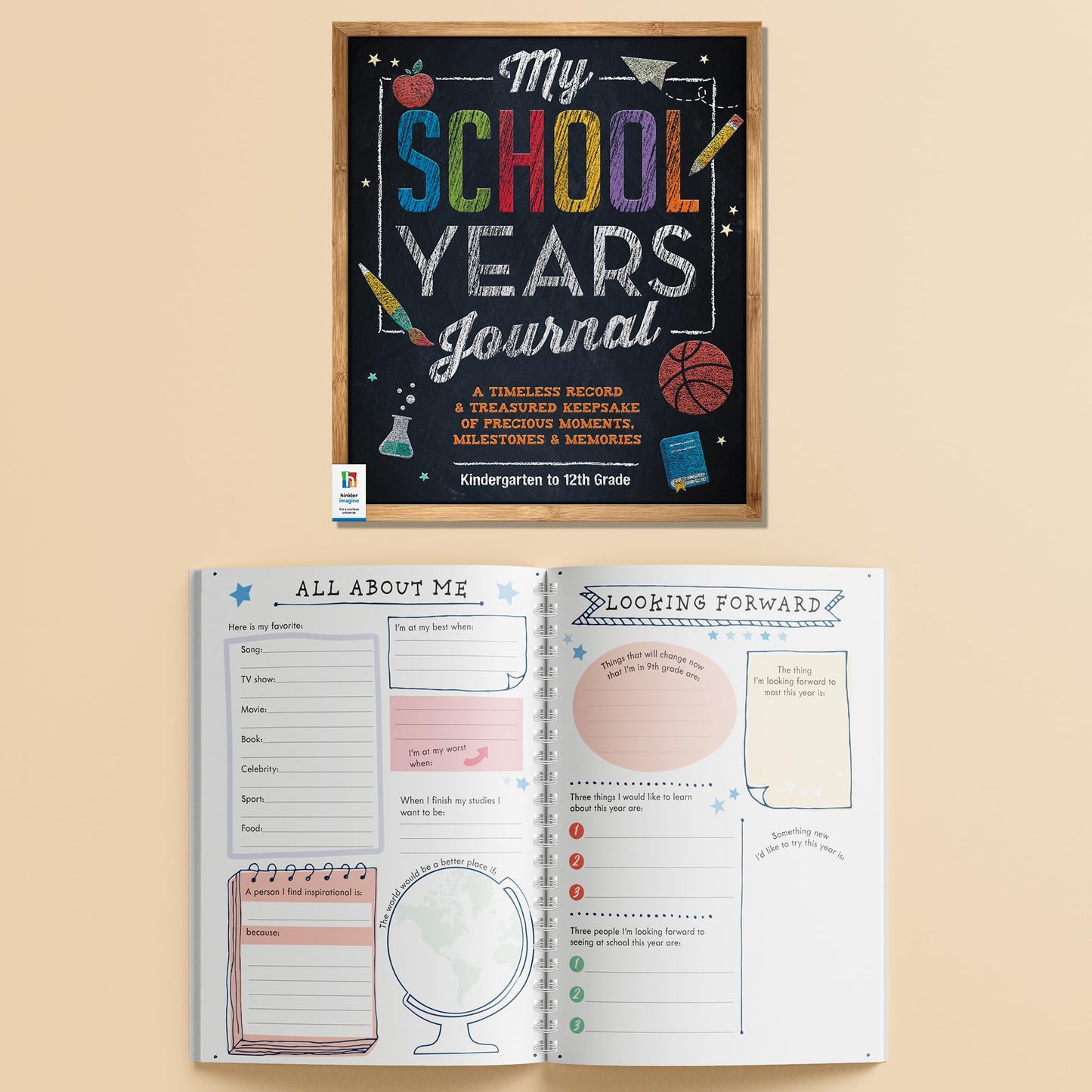 Hinkler My School Years Journal – Preserve Memories from Kindergarten to 12th Grade