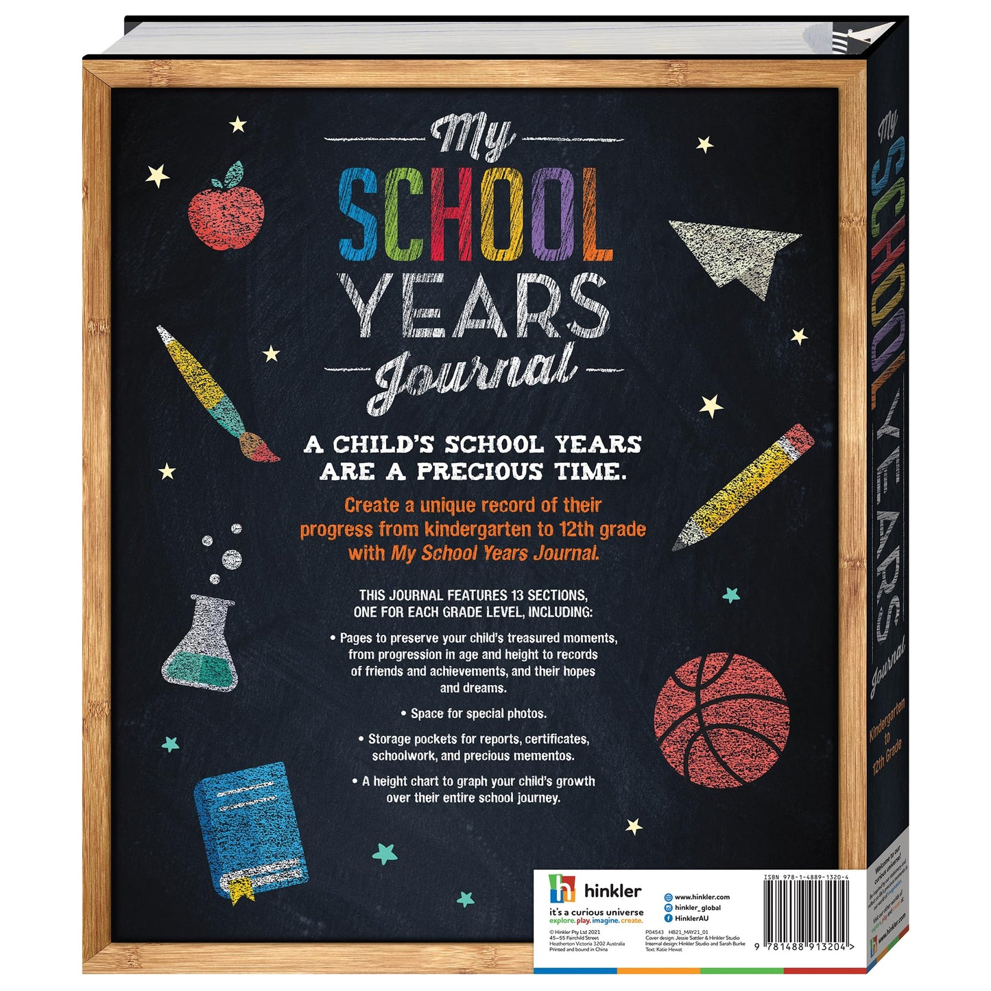 Hinkler My School Years Journal – Preserve Memories from Kindergarten to 12th Grade