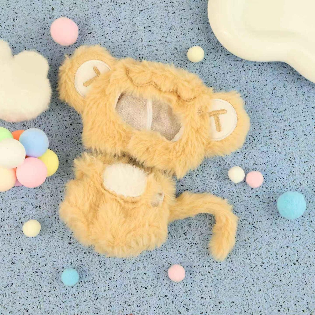 HiOKOU Labubu 17cm Doll Clothes – Cute Animal Outfits for Dress-Up (Monkey)