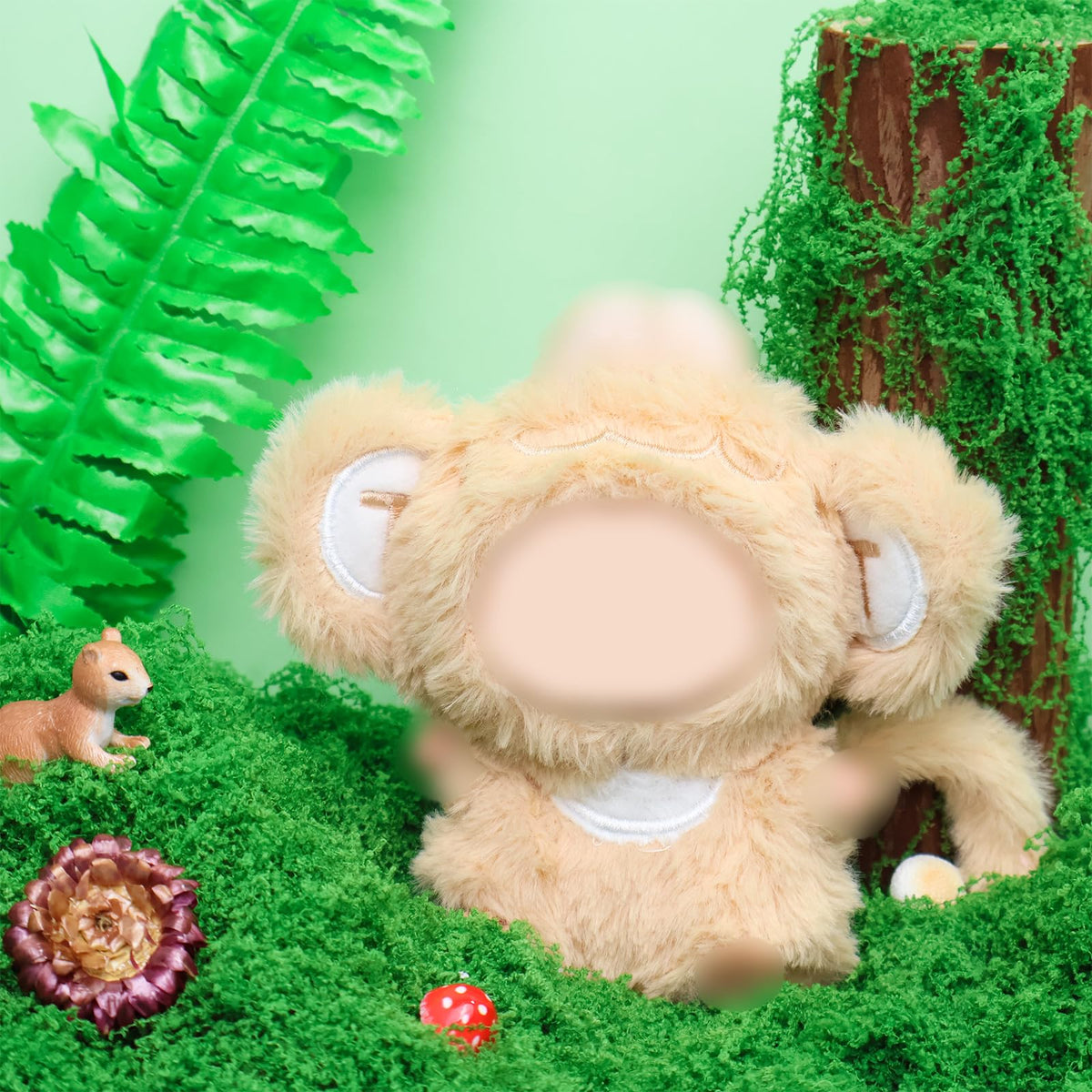 HiOKOU Labubu 17cm Doll Clothes – Cute Animal Outfits for Dress-Up (Monkey)