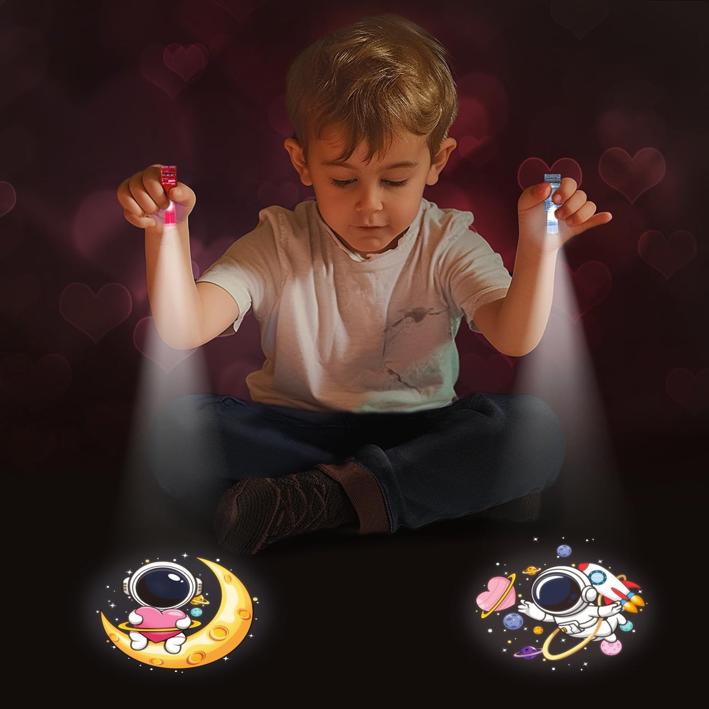 HIPYGYM 28-Pack Valentines Day Cards with LED Finger Lights for Kids – Classroom Gifts & Party Favors