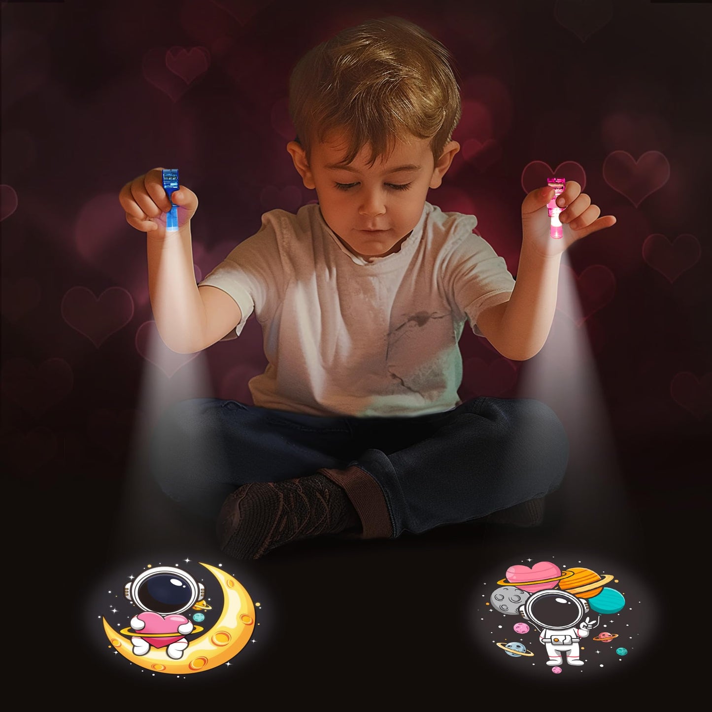 HIPYGYM 28-Pack Kids Valentine Cards with LED Finger Lights – Classroom Gifts