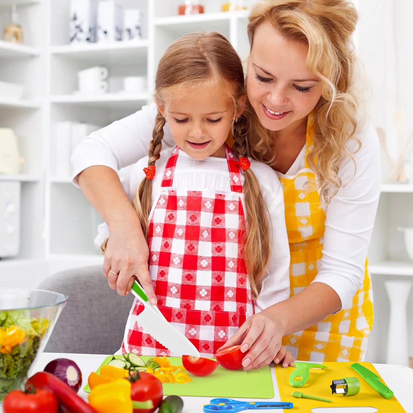 Hirger 40Pcs Kids Knife Set for Real Cooking – Montessori Kitchen Tools