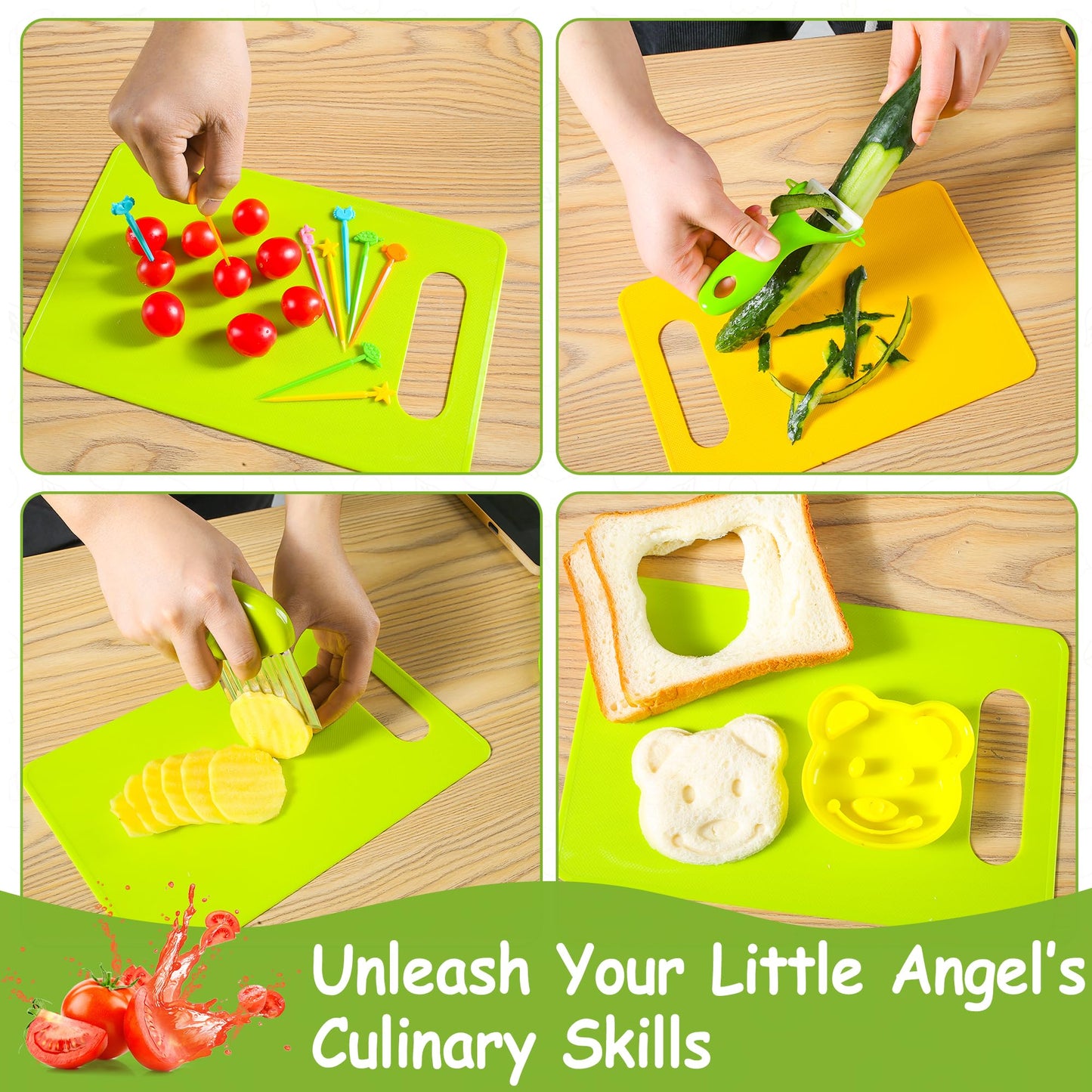 Hirger 40Pcs Kids Knife Set for Real Cooking – Montessori Kitchen Tools